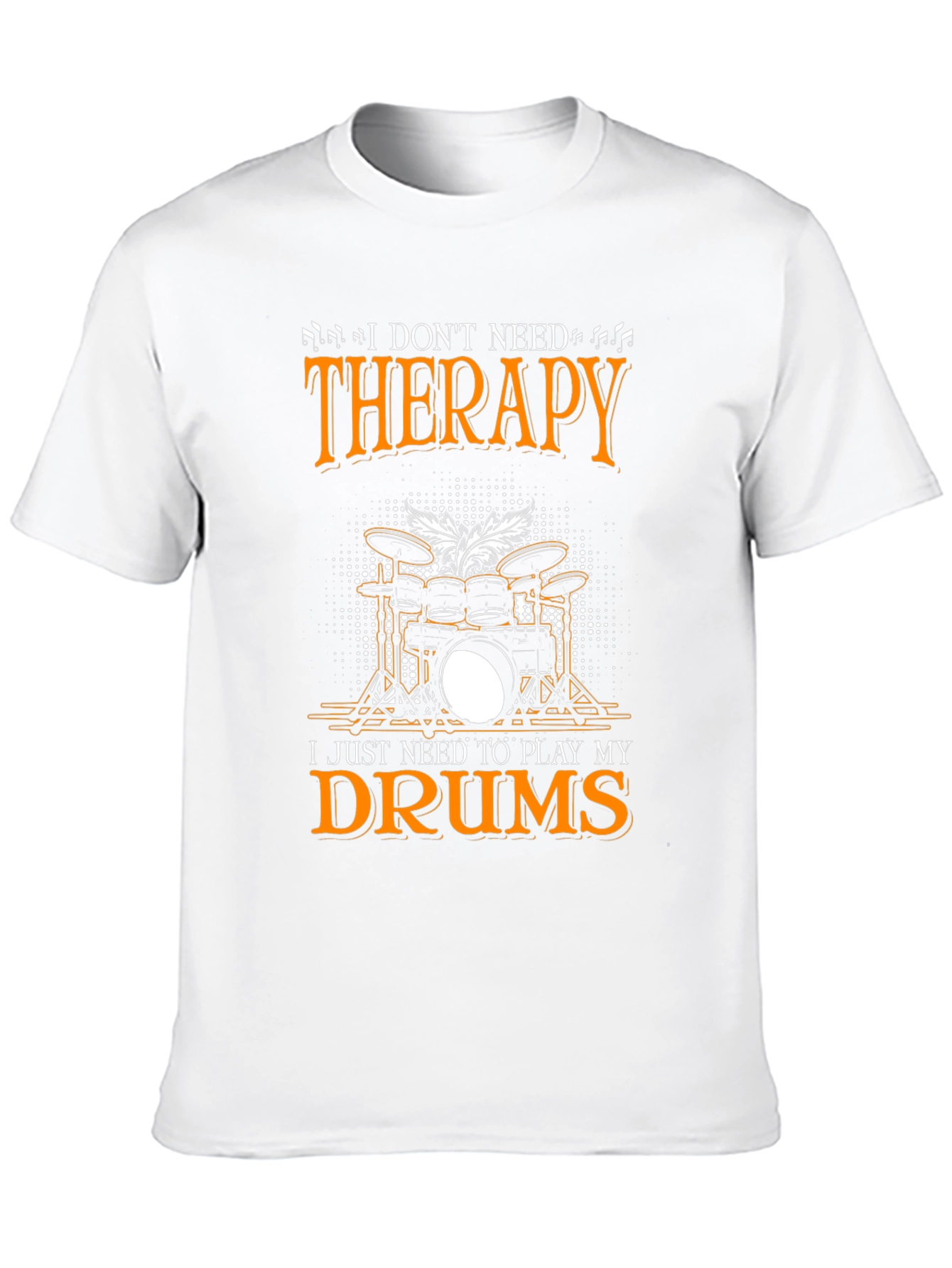 Drummer Therapy T-Shirt - Music Lover Tee