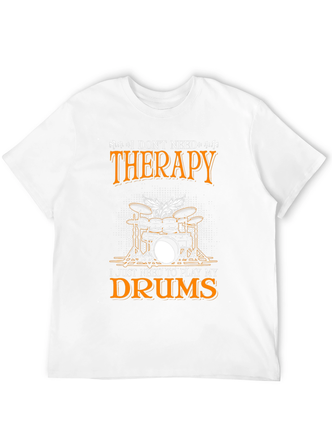 Drummer Therapy T-Shirt - Music Lover Tee