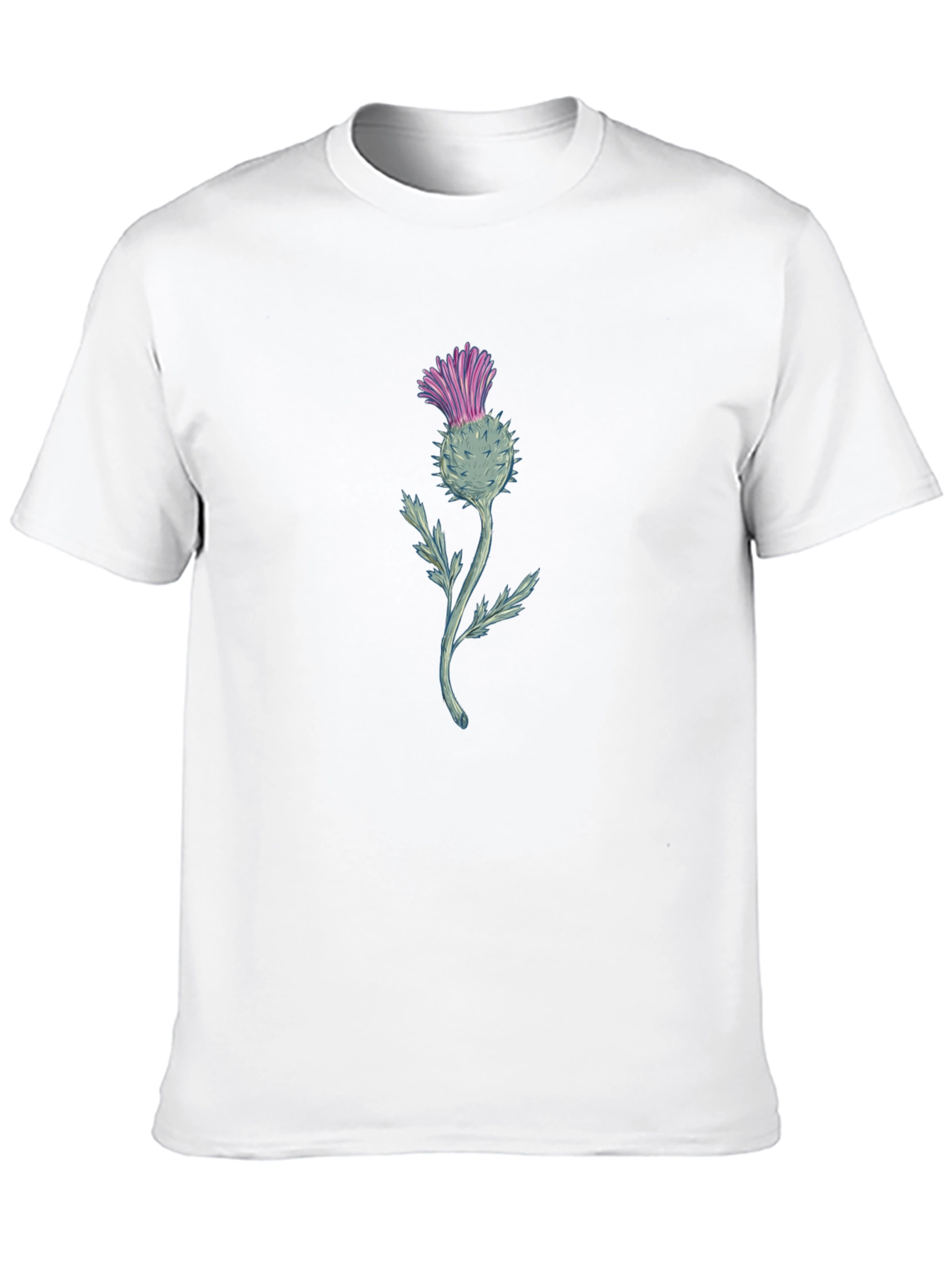Thistle Graphic Tee - Black Cotton Blend