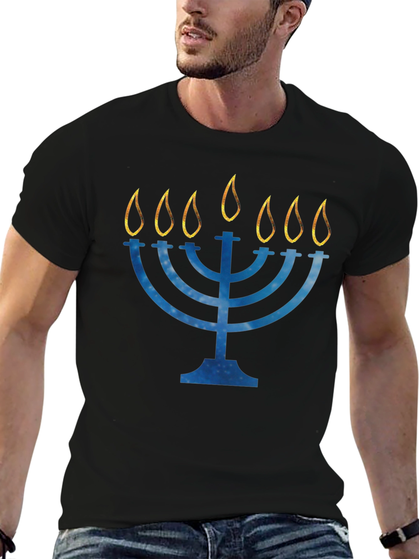 Hanukkah Menorah Graphic Tee