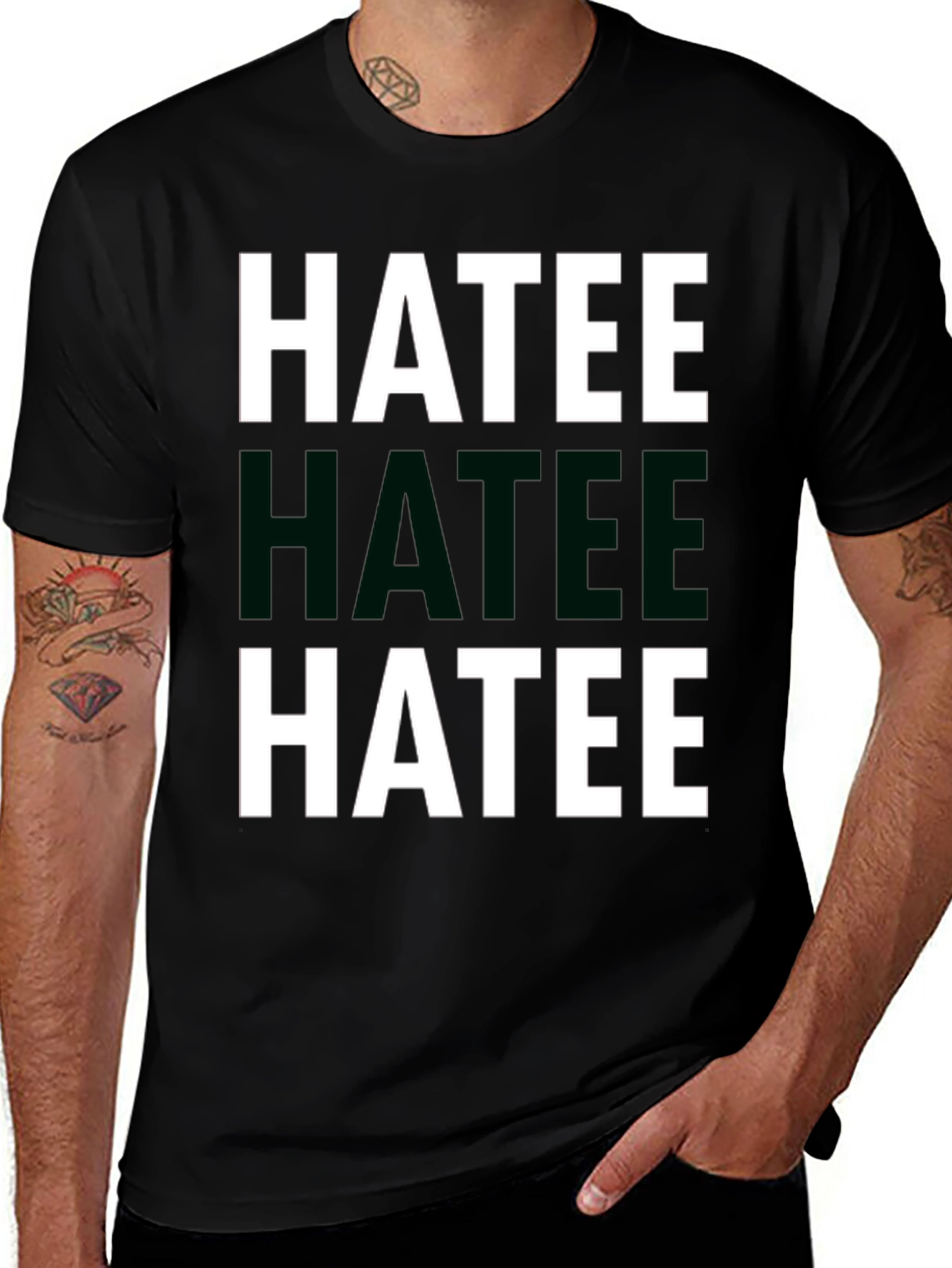 HATEE Graphic Tee - Bold Statement Shirt