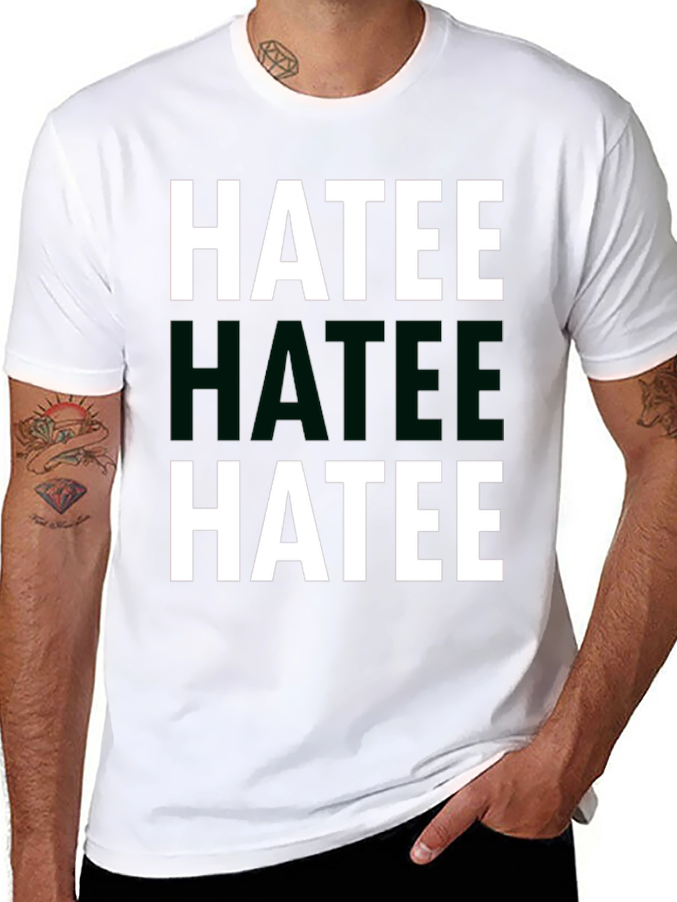HATEE Graphic Tee - Bold Statement Shirt