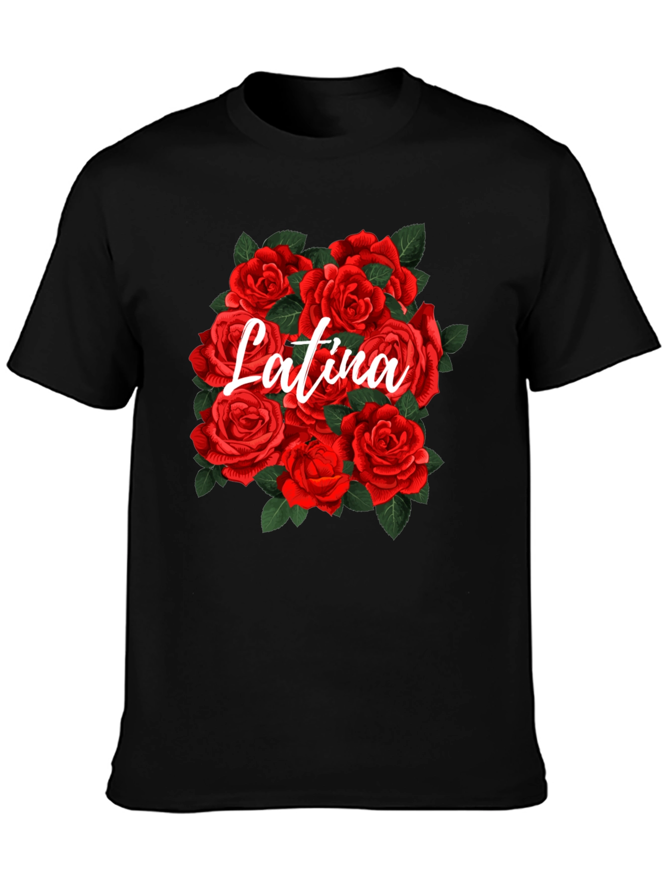 Latina Roses Graphic T-Shirt - Floral Pride Tee