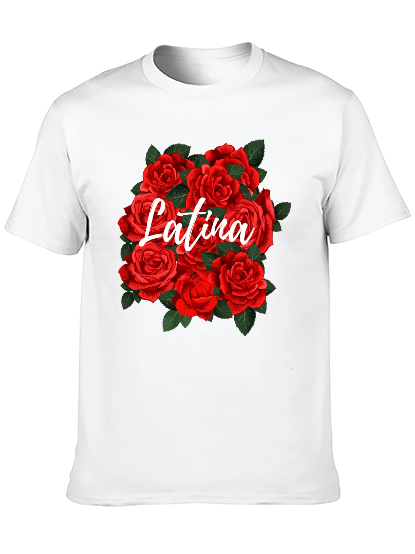 Latina Roses Graphic T-Shirt - Floral Pride Tee