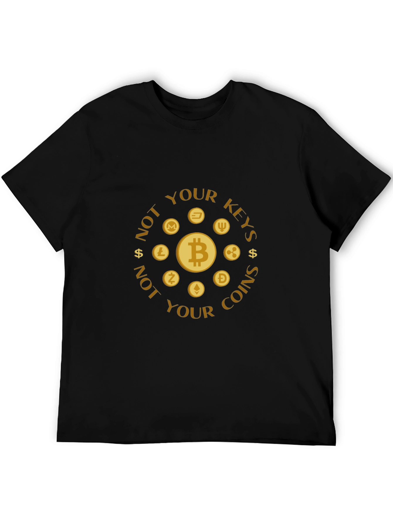 Not Your Keys Not Your Coins Crypto T-Shirt