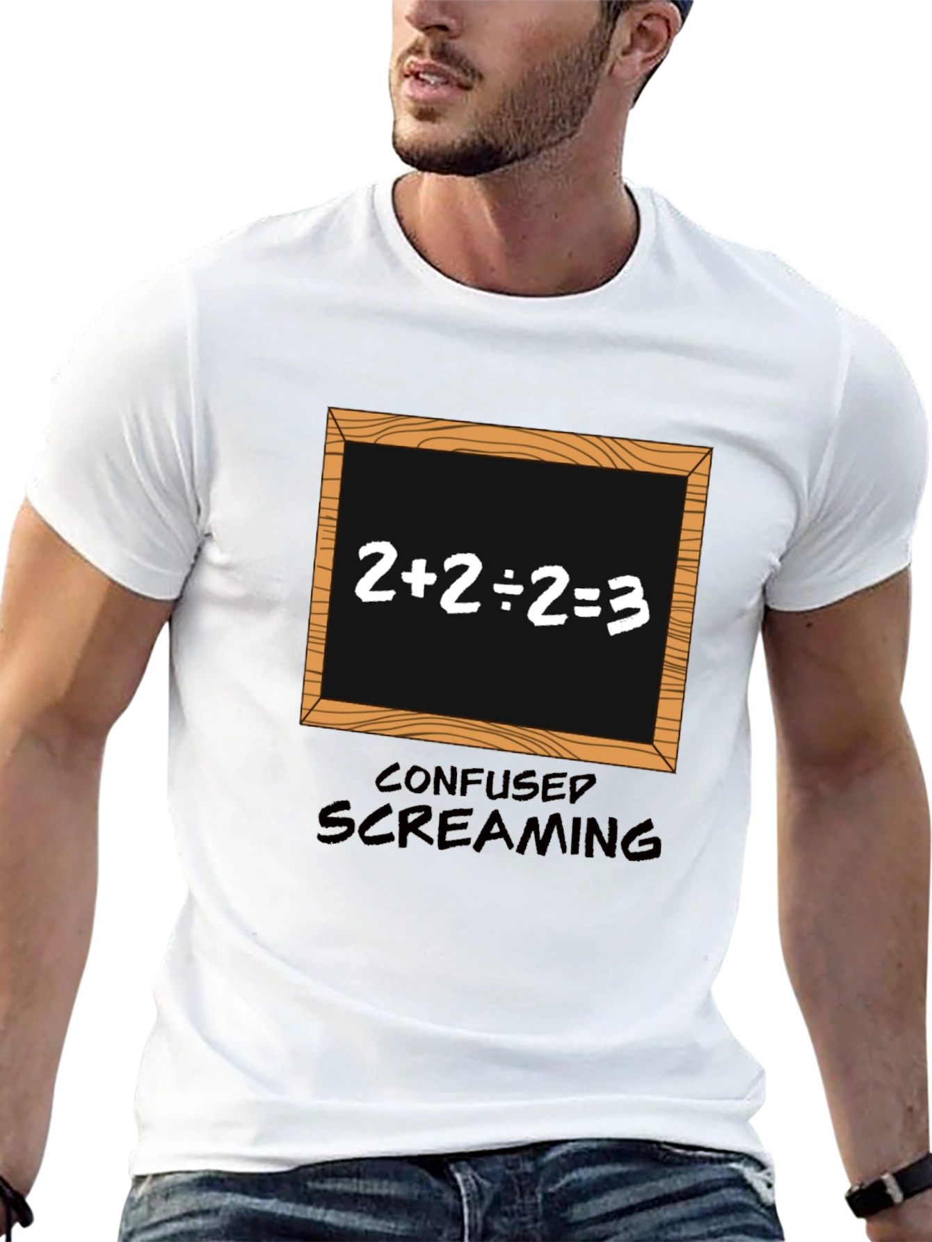 Confused Screaming T-Shirt - Funny Math Equation Tee
