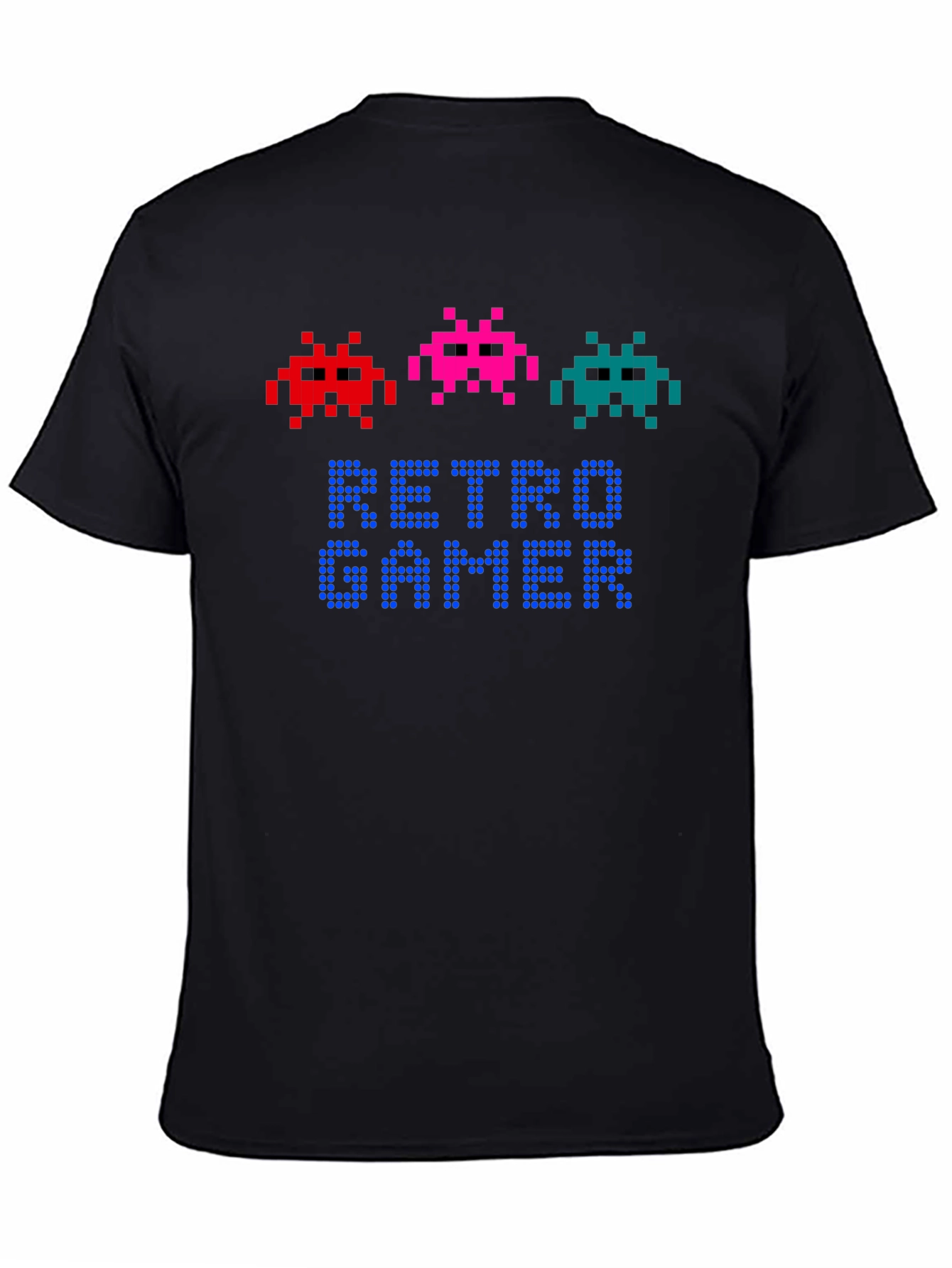 Retro Gamer T-Shirt - Pixel Art Alien Design