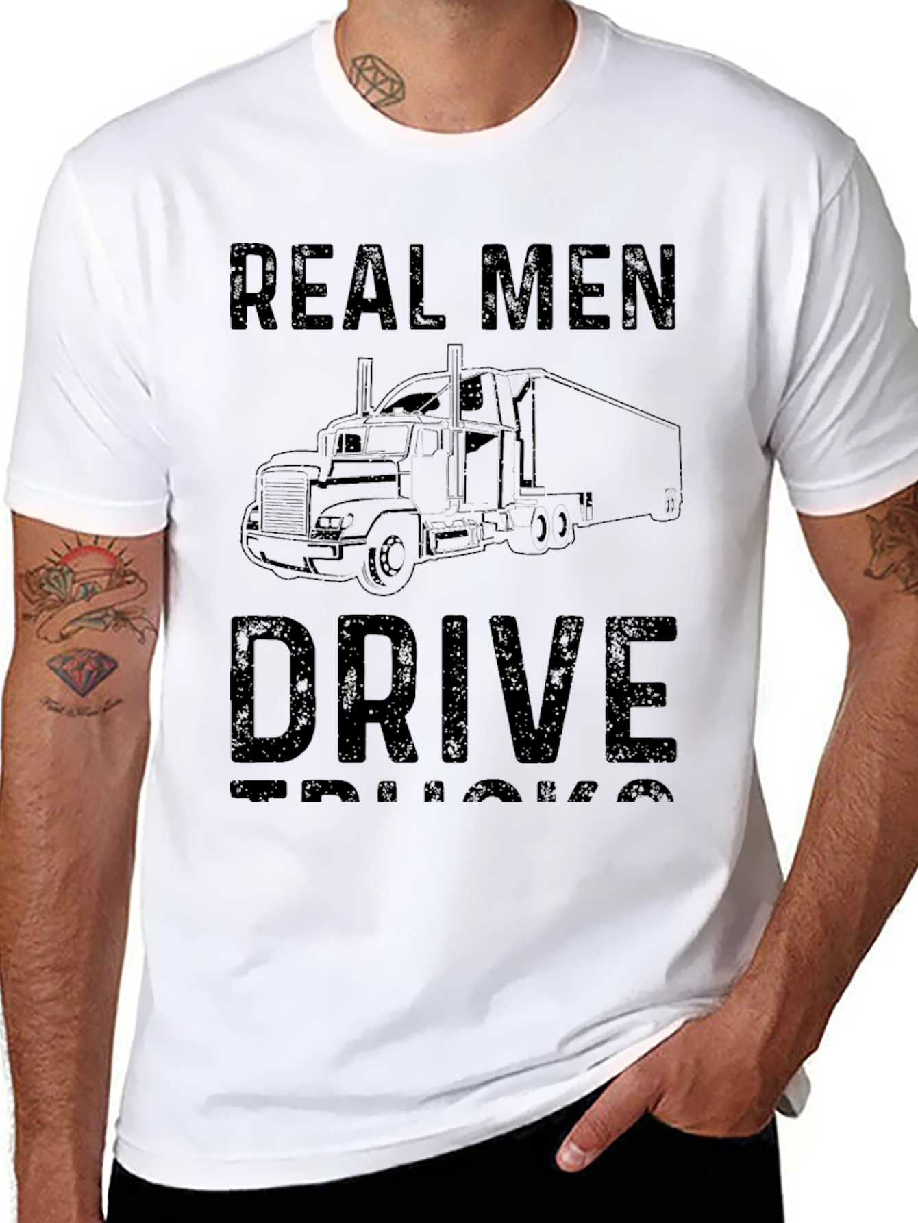 Real Men Drive Trucks T-Shirt