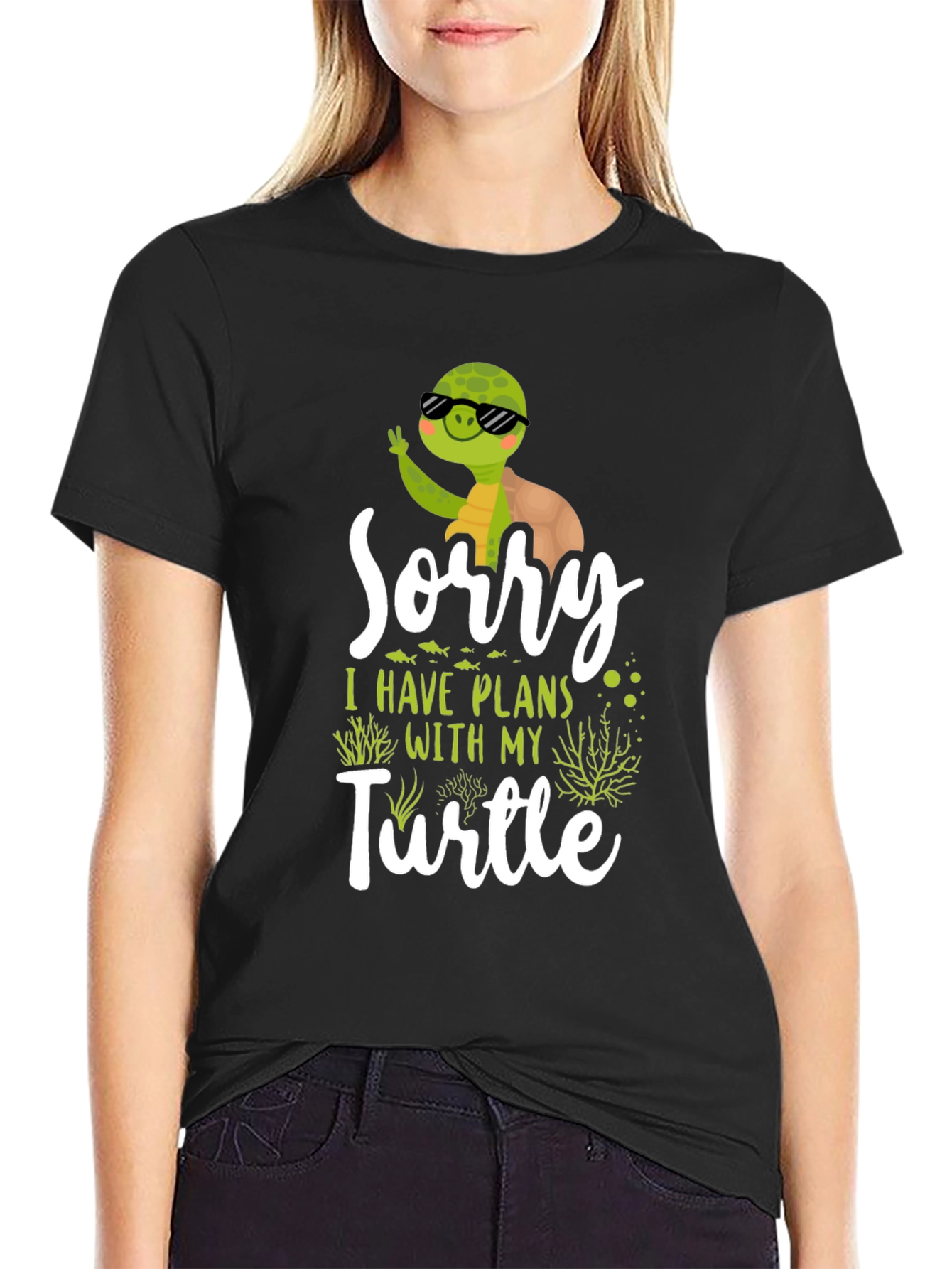 Funny Turtle Plans Graphic T-Shirt