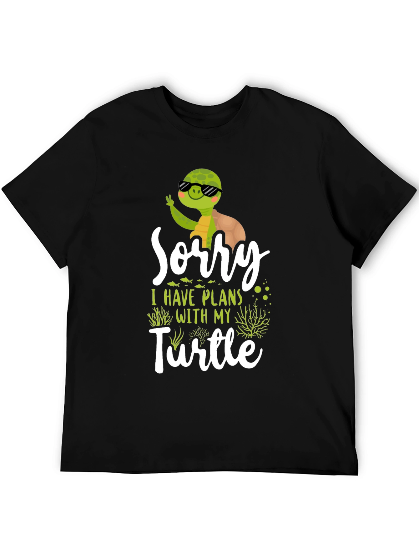 Funny Turtle Plans Graphic T-Shirt