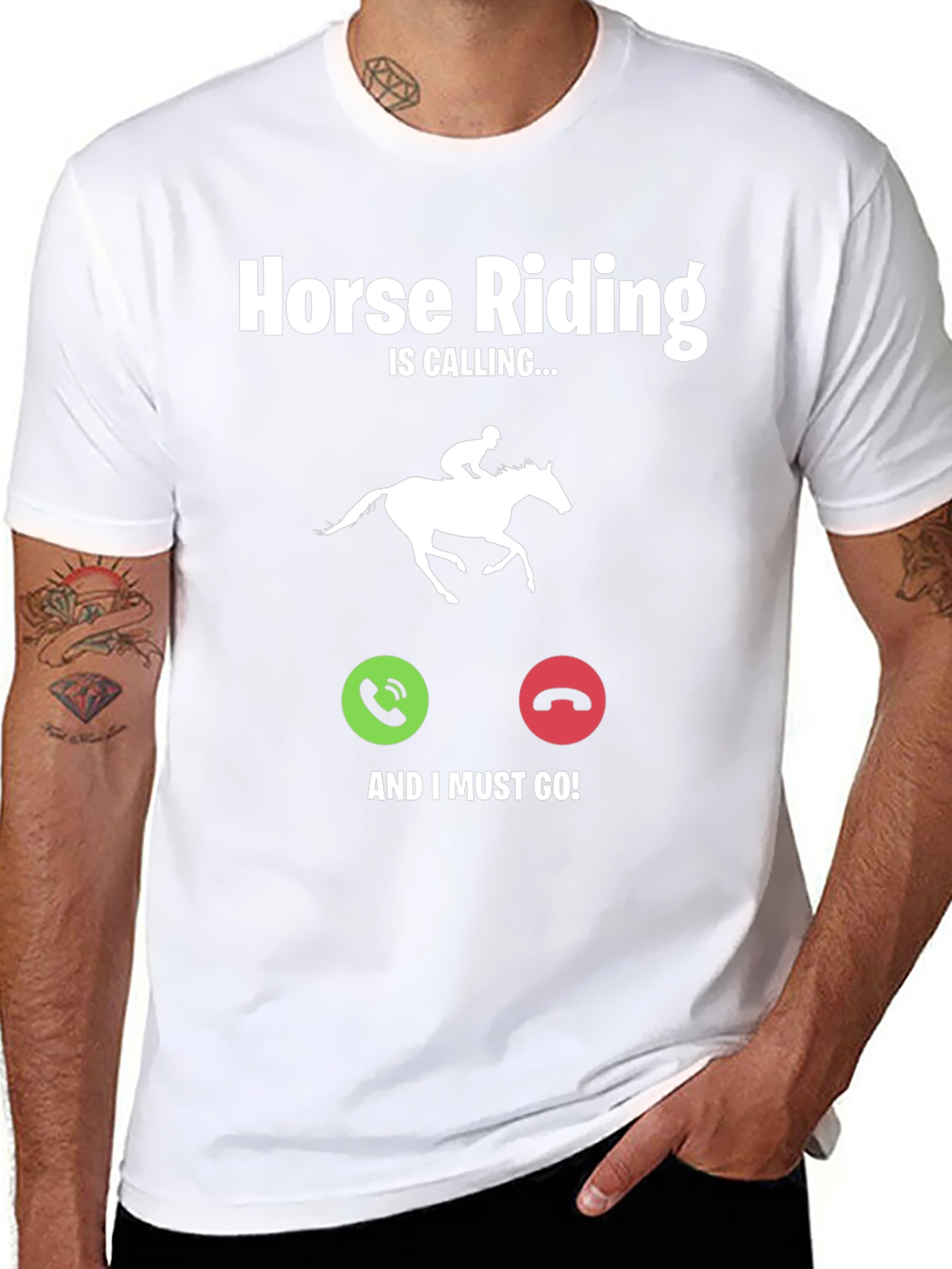 Horse Riding Is Calling Graphic T-Shirt