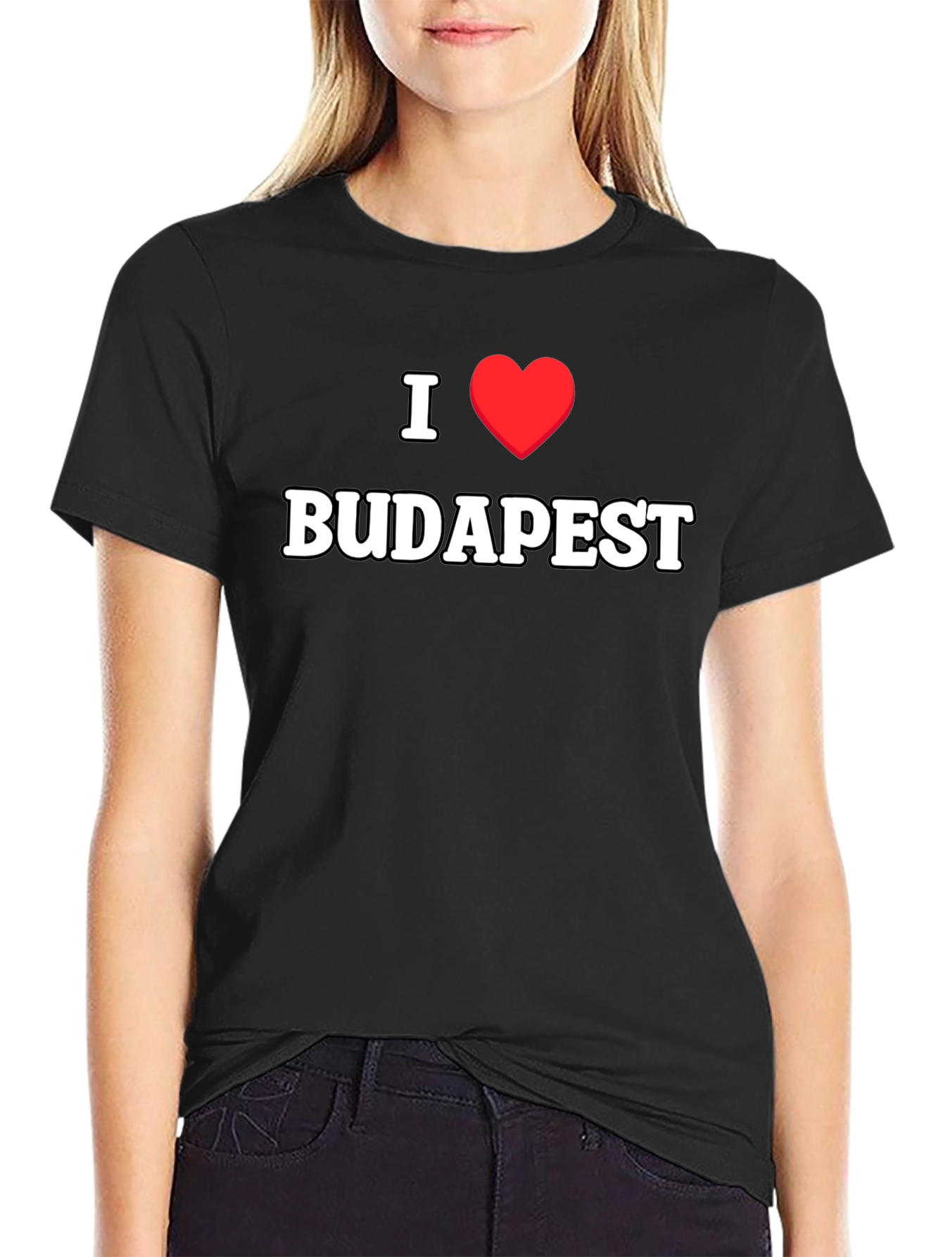 I Heart Budapest Black T-Shirt
