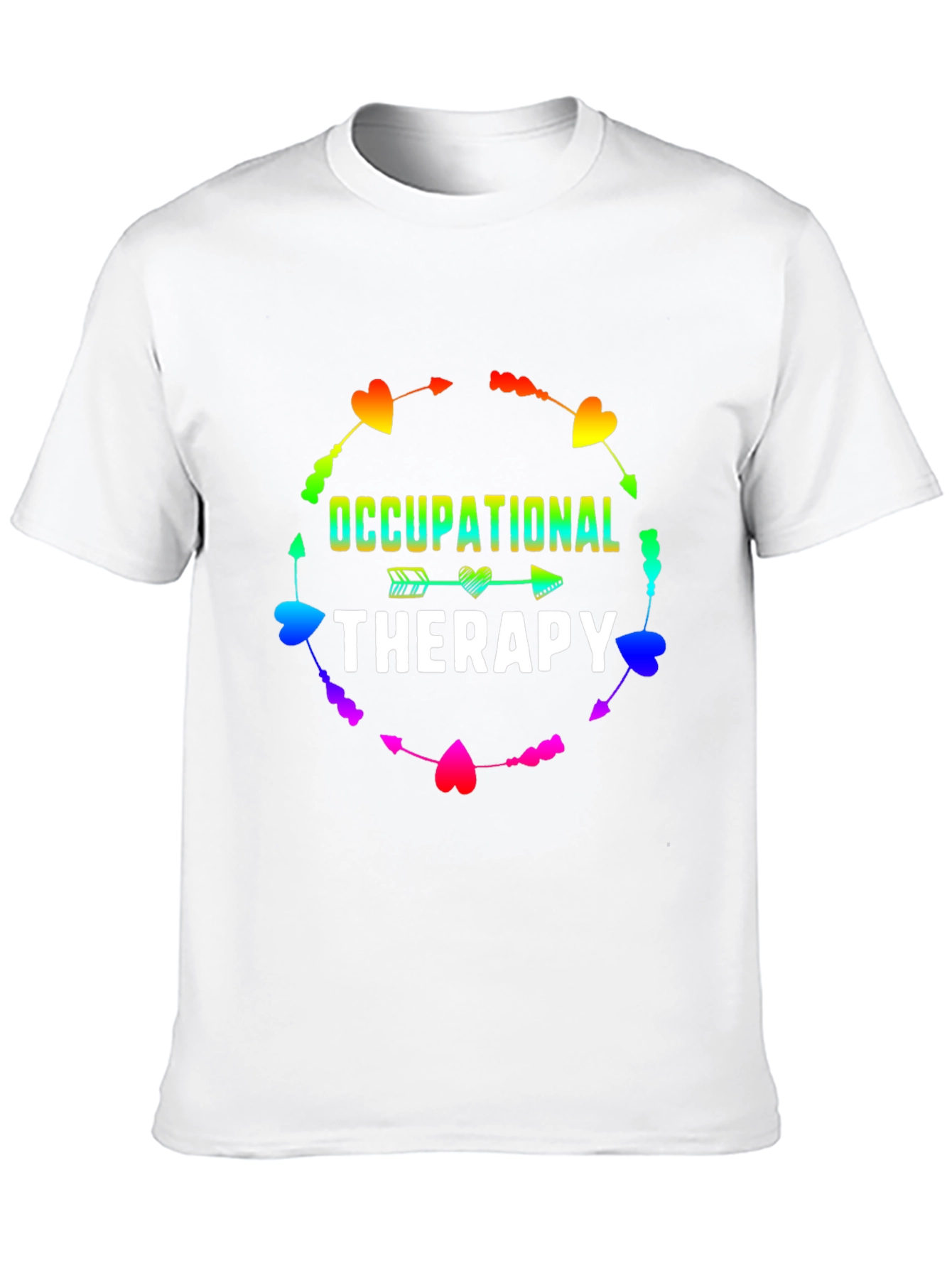 Occupational Therapy Rainbow Heart Arrow T-Shirt
