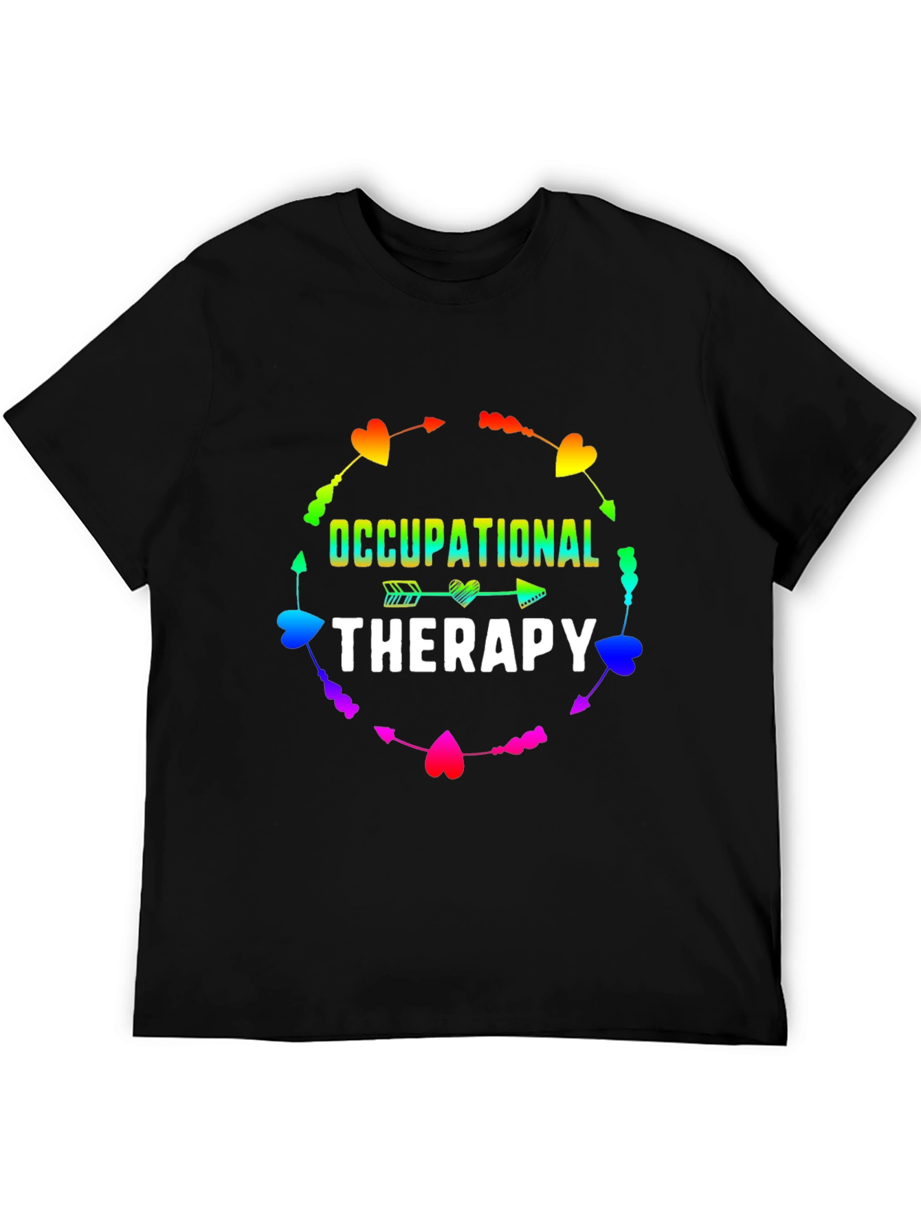 Occupational Therapy Rainbow Heart Arrow T-Shirt