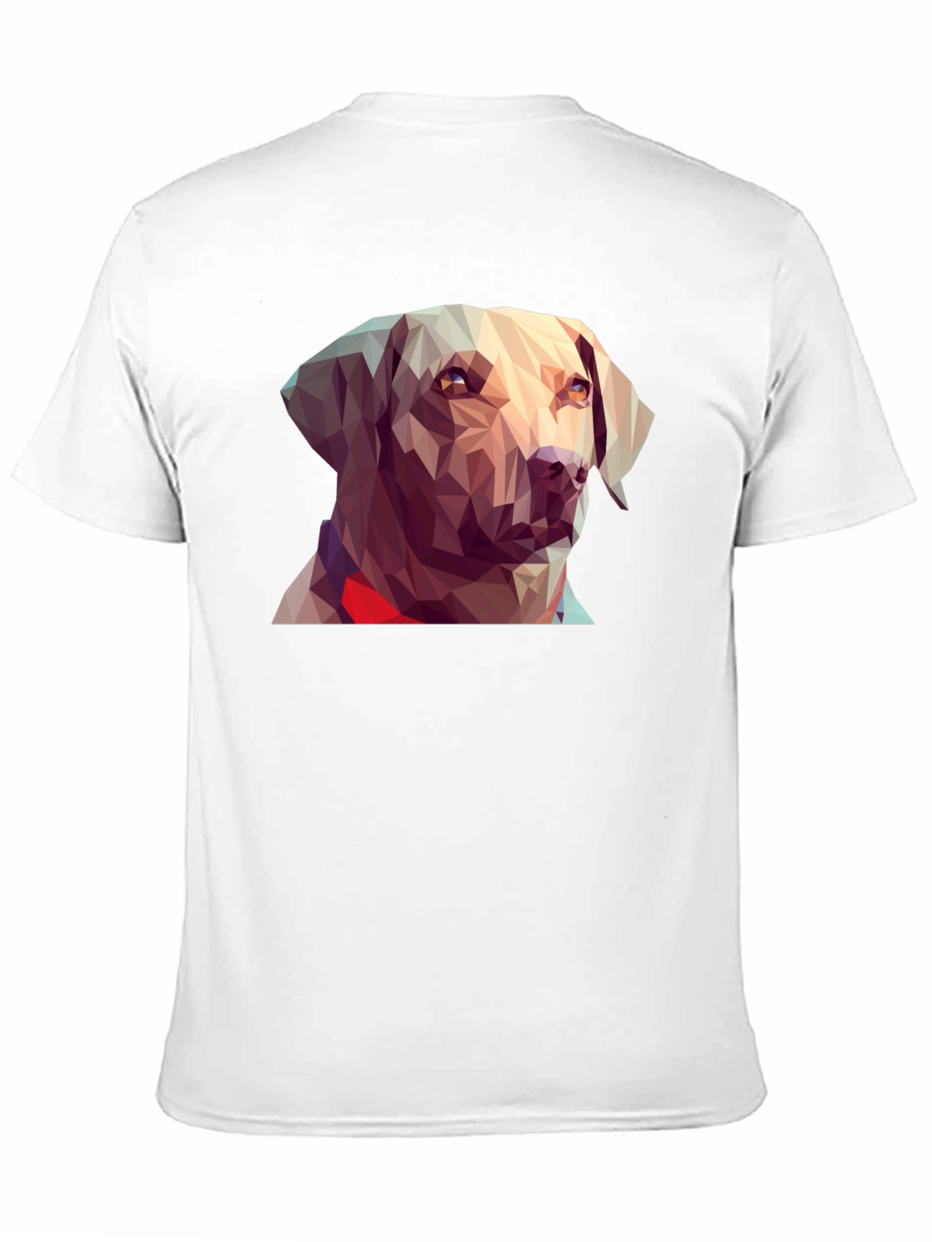 Geometric Dog Graphic Tee - Black T-Shirt
