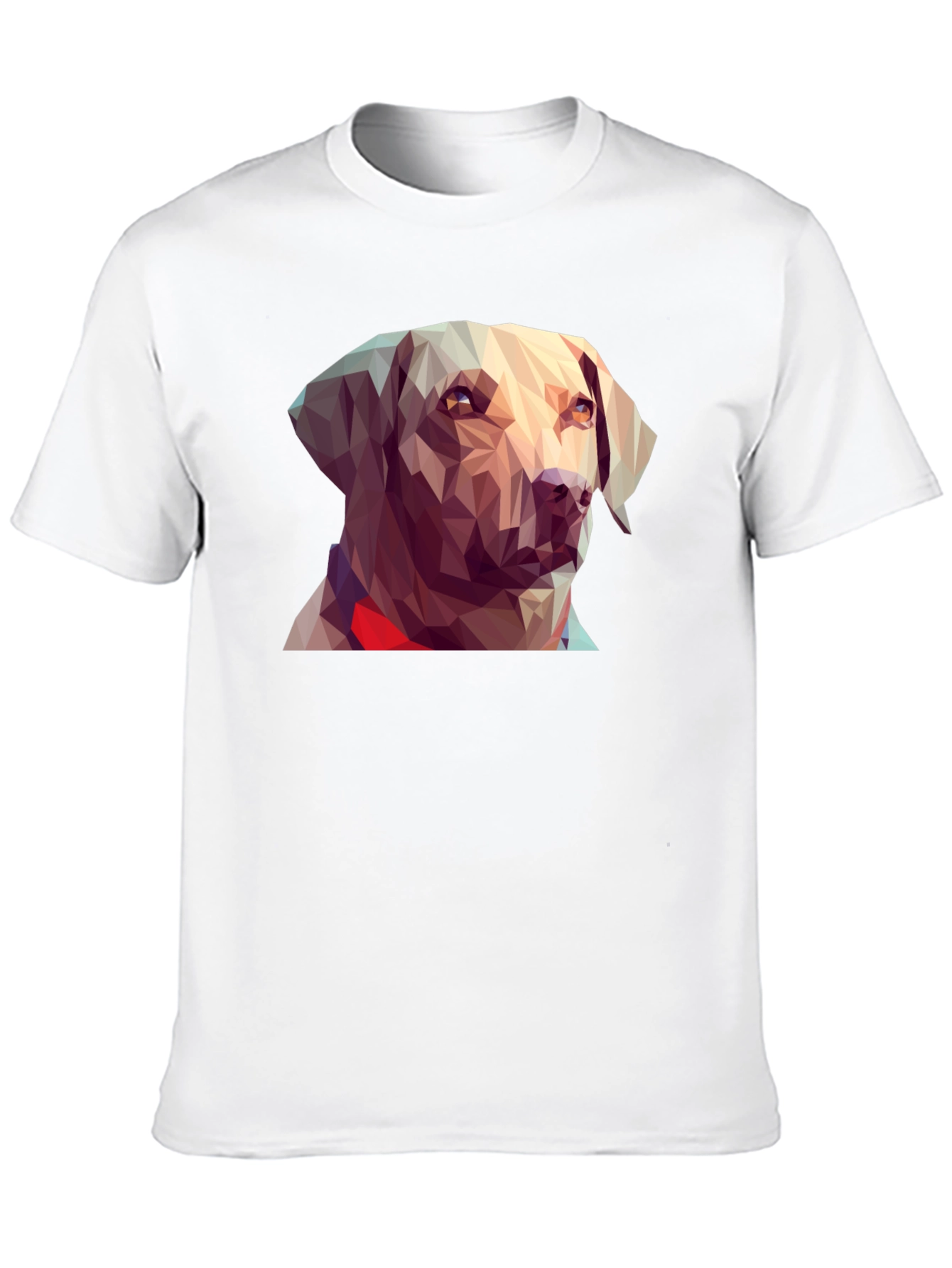 Geometric Dog Graphic Tee - Black T-Shirt