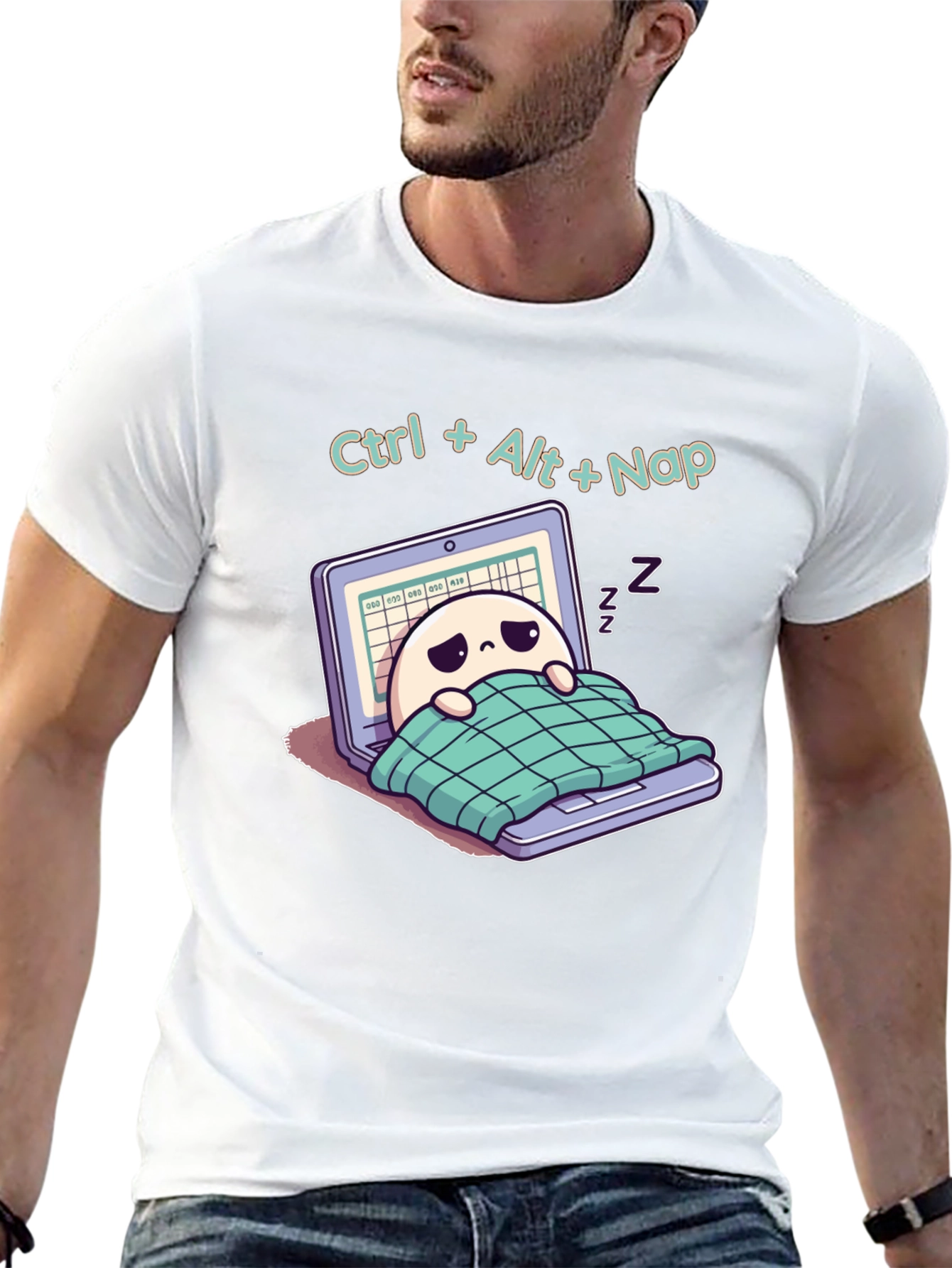 Ctrl+Alt+Nap T-Shirt - Funny Programmer Tee