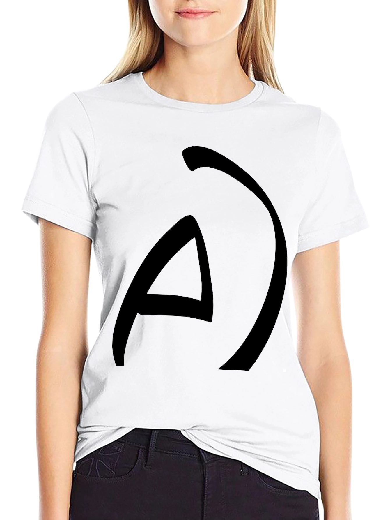 Abstract Graphic Black T-Shirt