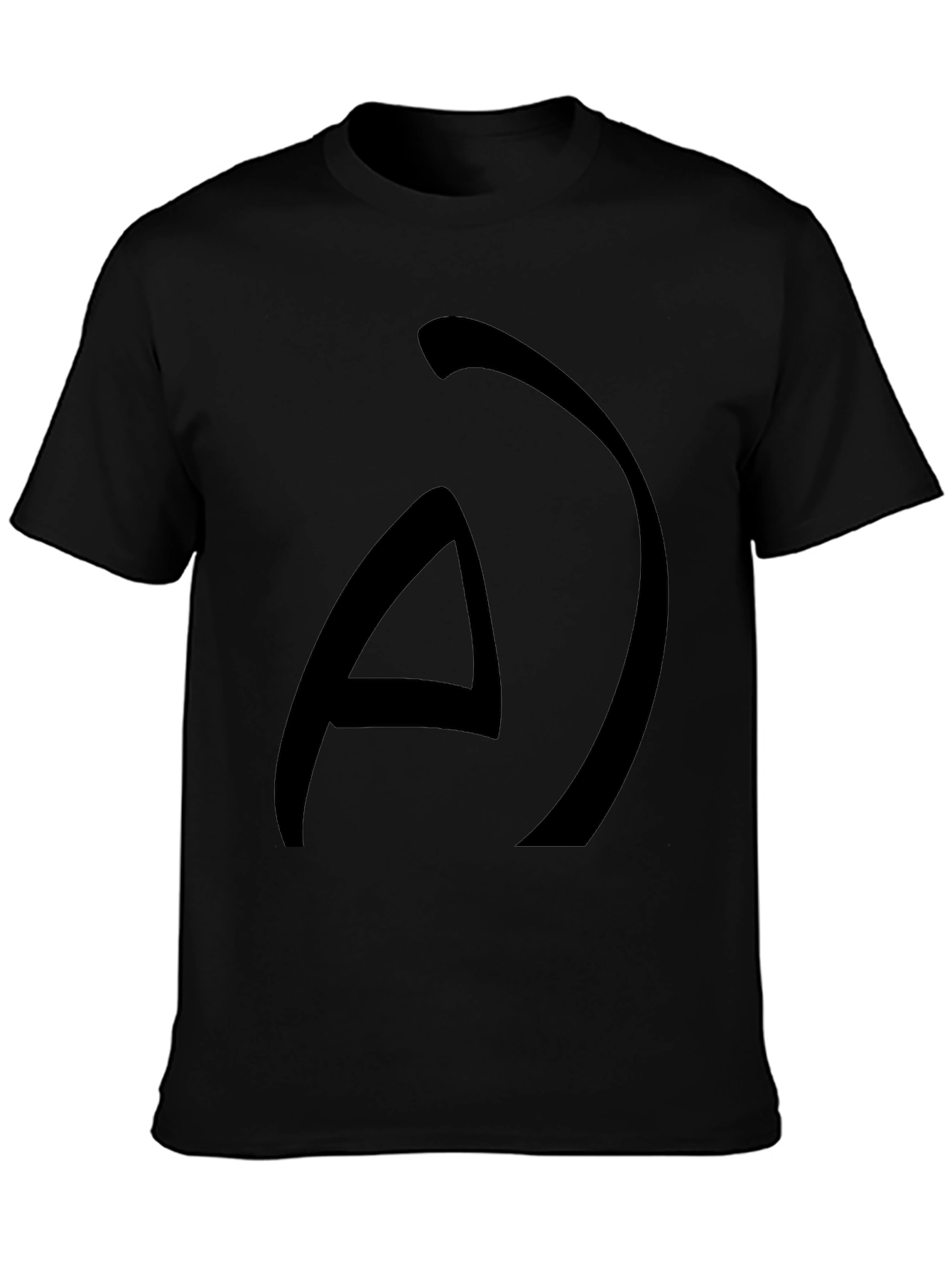 Abstract Graphic Black T-Shirt