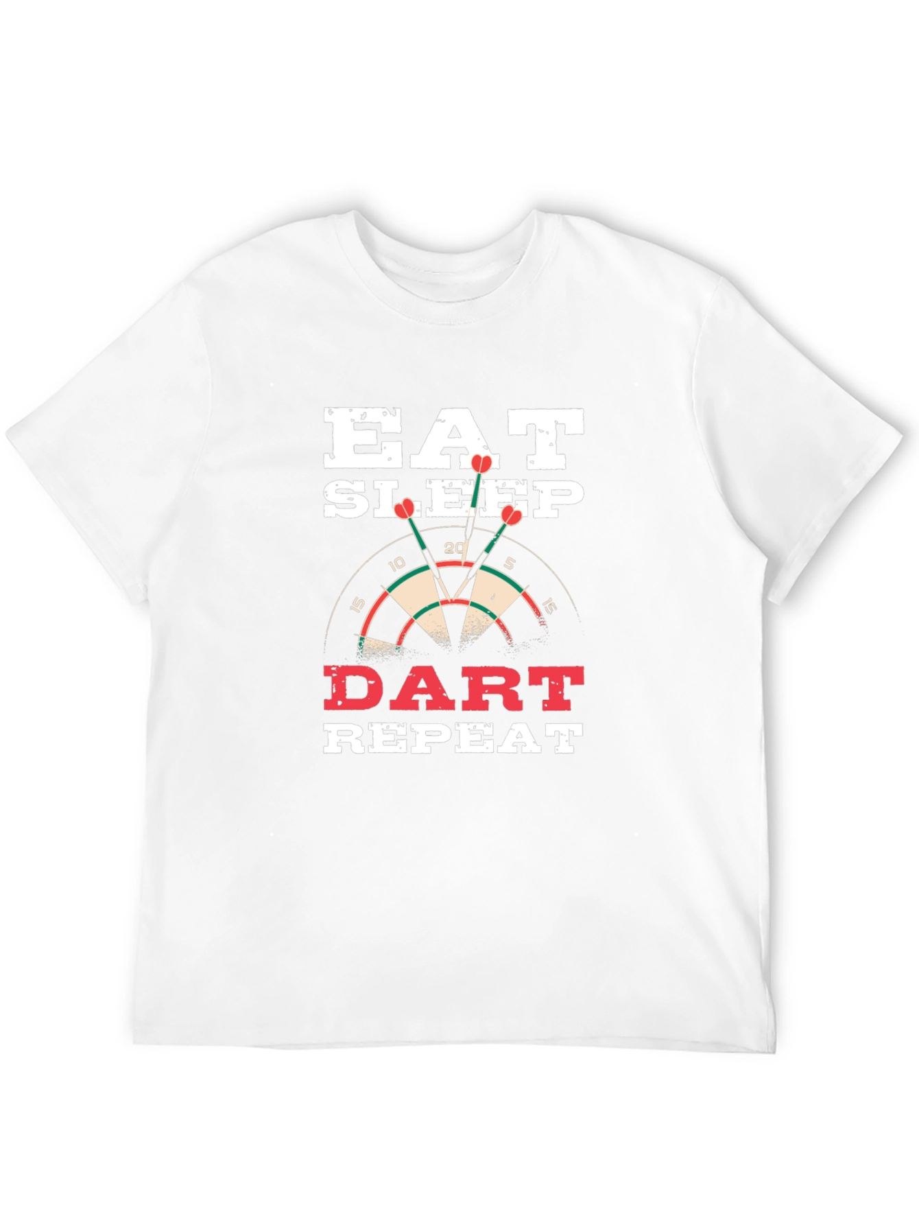 Eat Sleep Dart Repeat Black T-Shirt