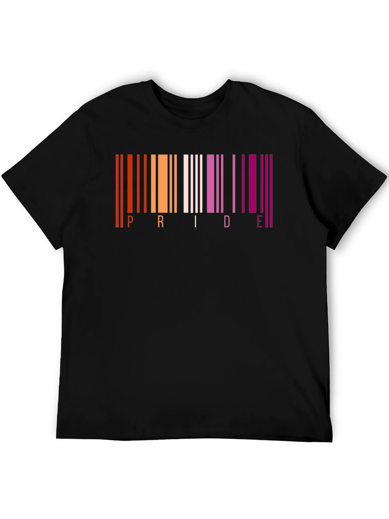 Lesbian Pride Barcode T-Shirt - LGBTQ+ Pride Month
