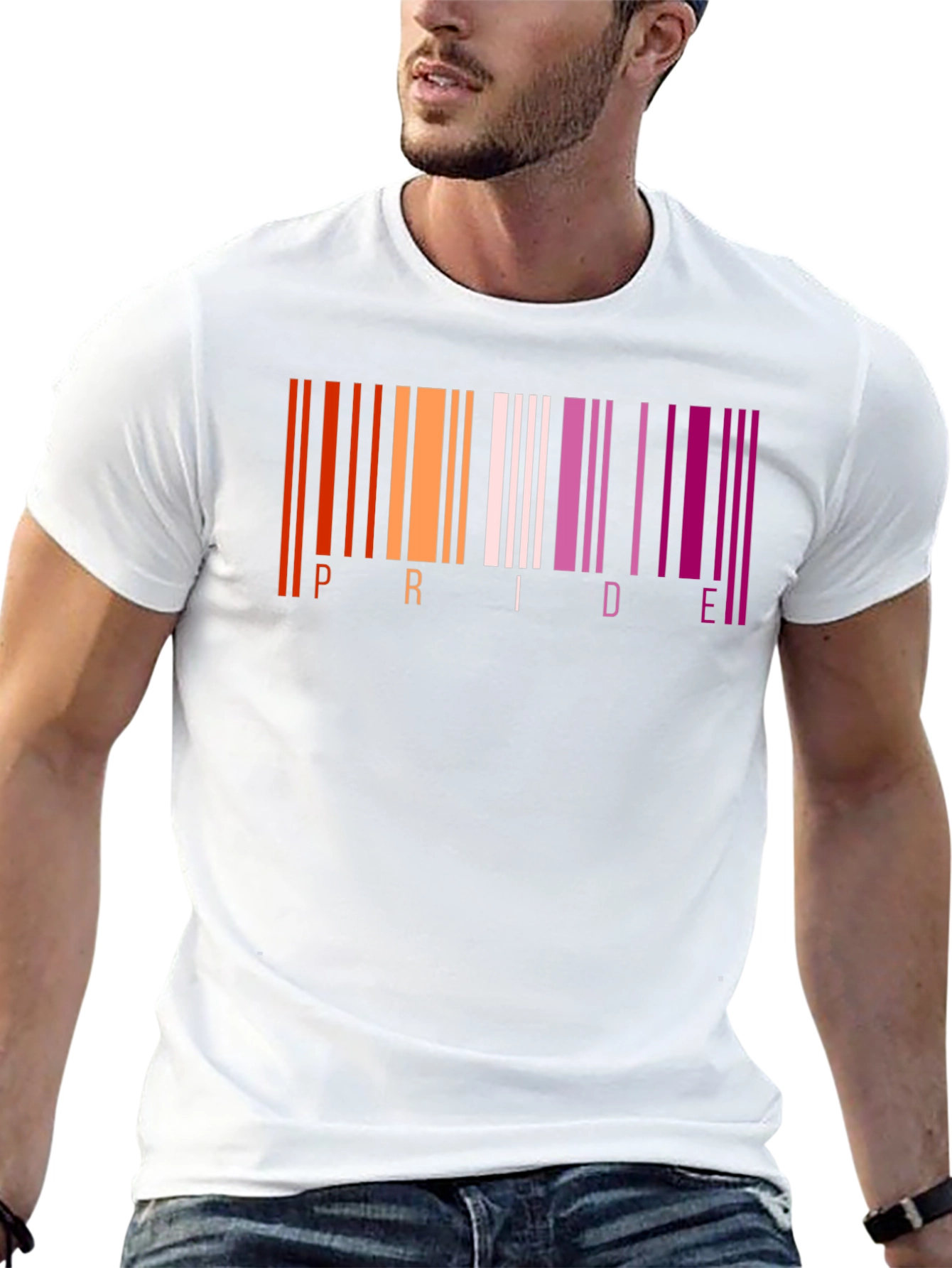 Lesbian Pride Barcode T-Shirt - LGBTQ+ Pride Month