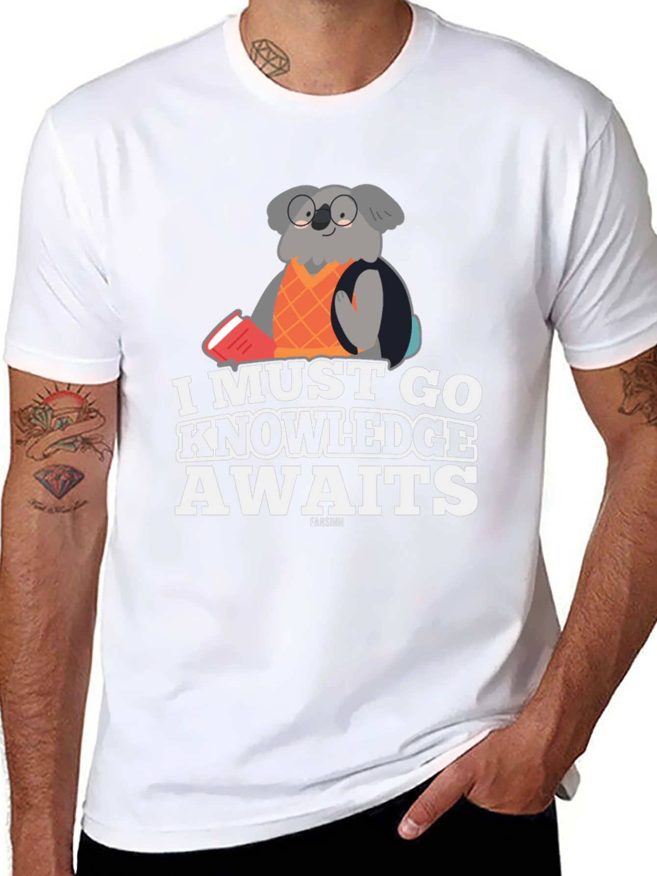 Knowledge Awaits Koala T-Shirt