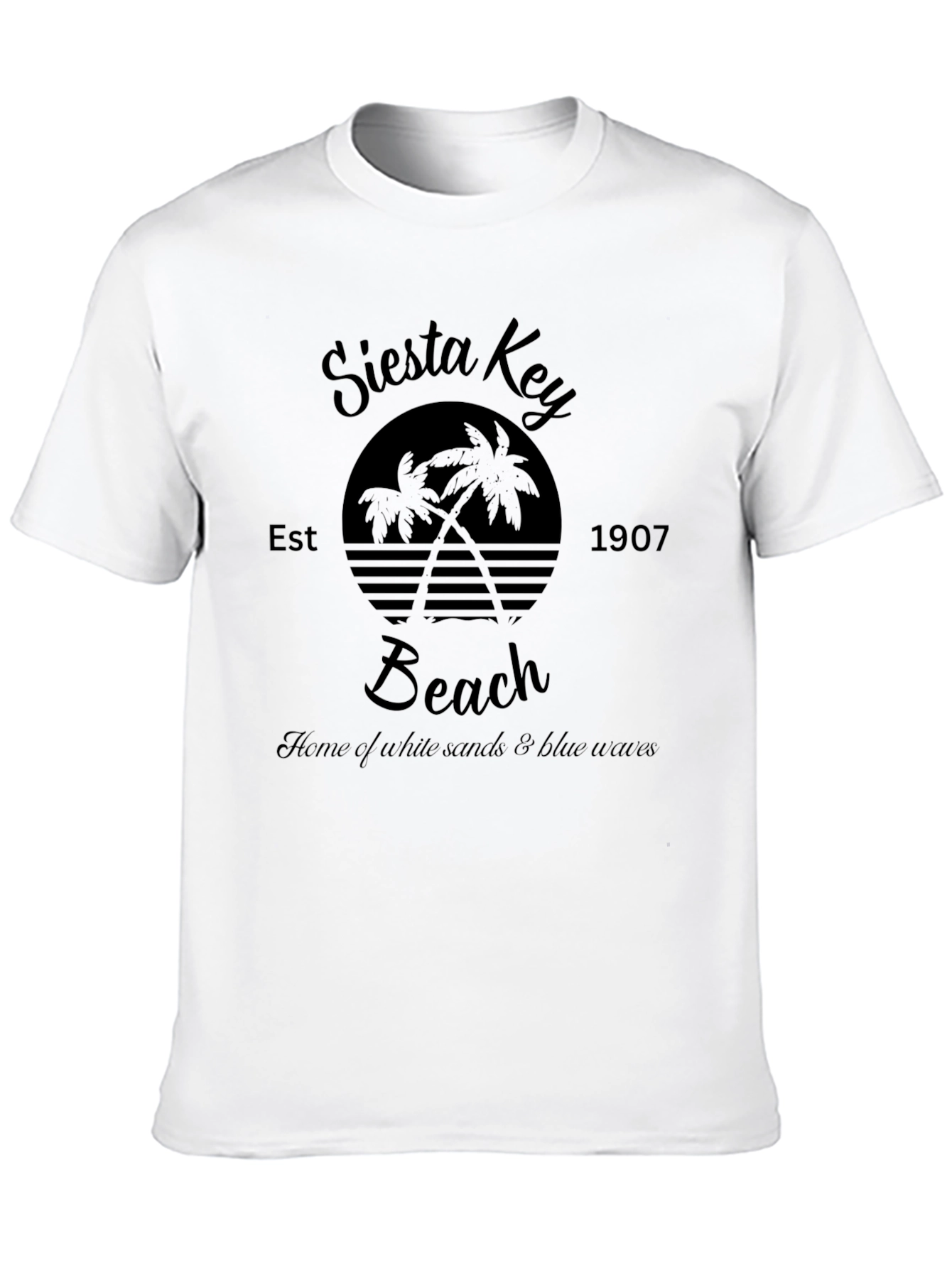 Siesta Key Beach Graphic Tee - Retro Style