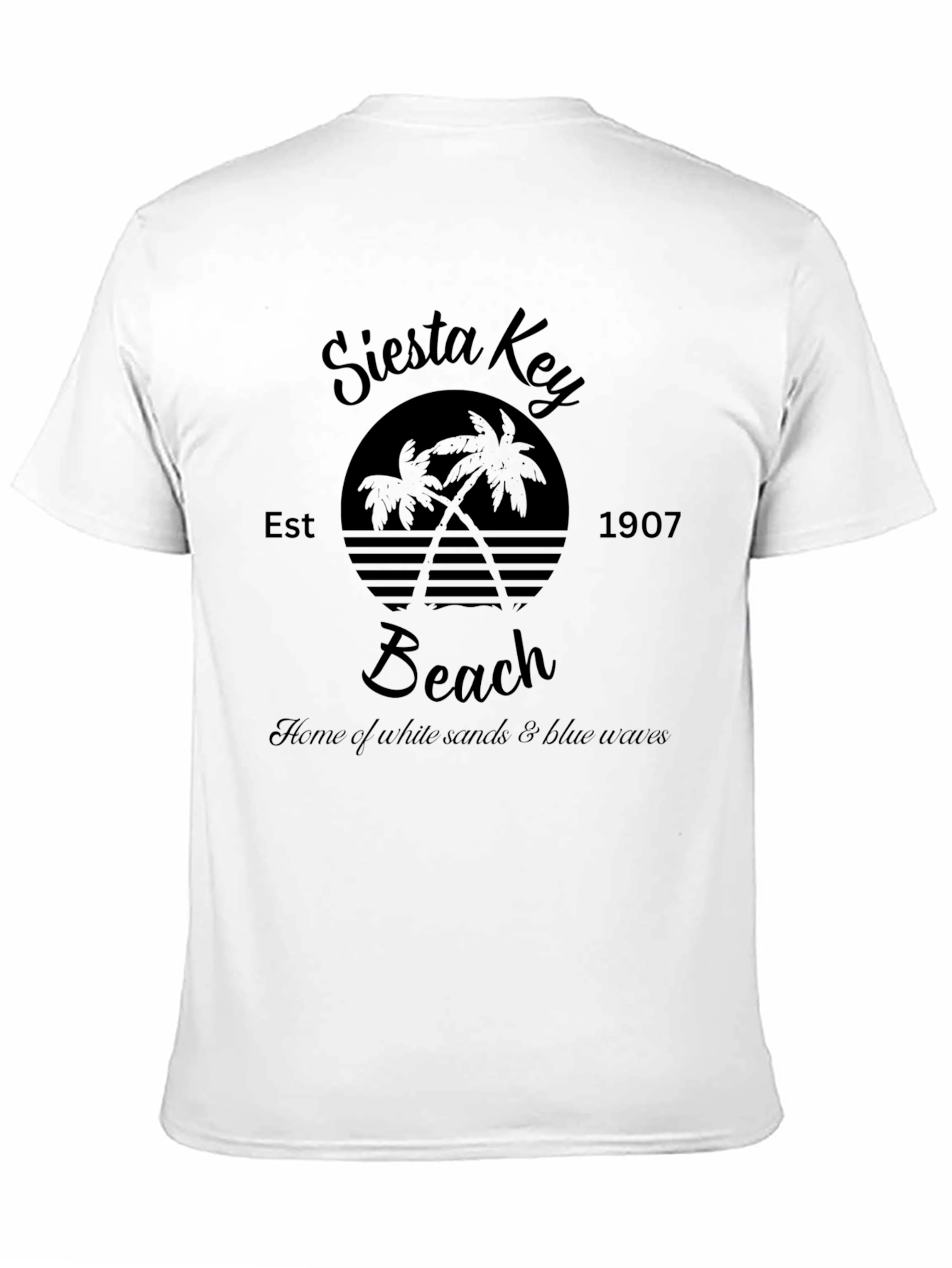 Siesta Key Beach Graphic Tee - Retro Style