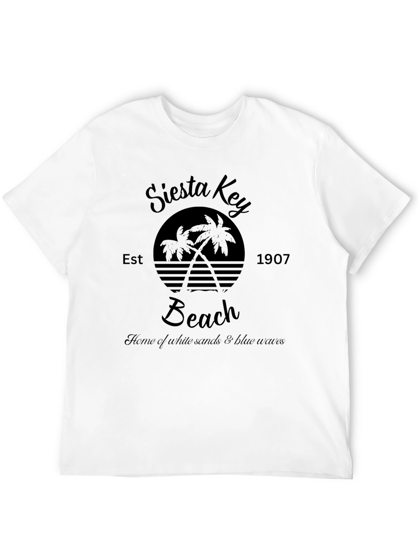 Siesta Key Beach Graphic Tee - Retro Style