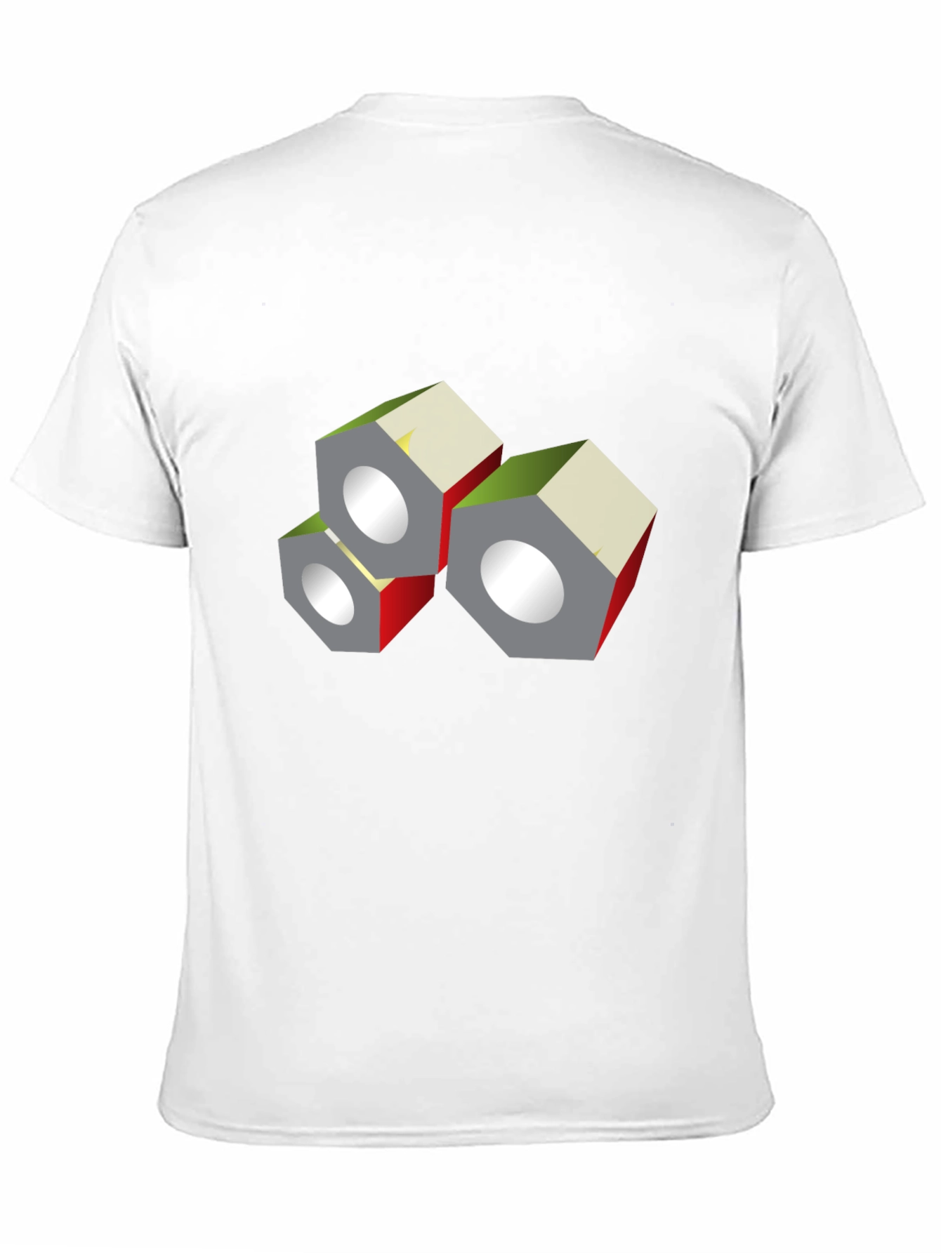 Abstract Nuts Graphic Black T-Shirt