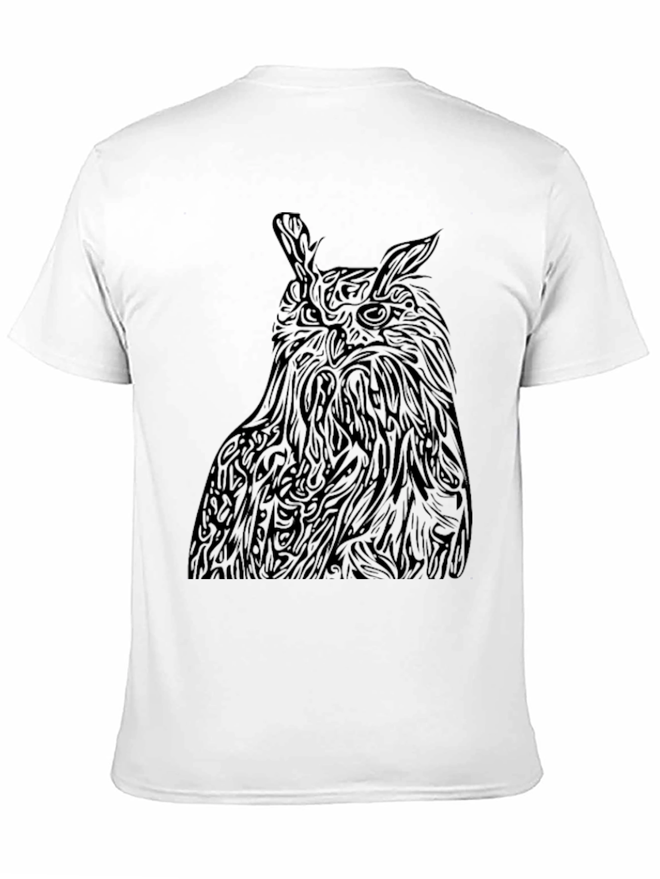 Owl Graphic Black Tee