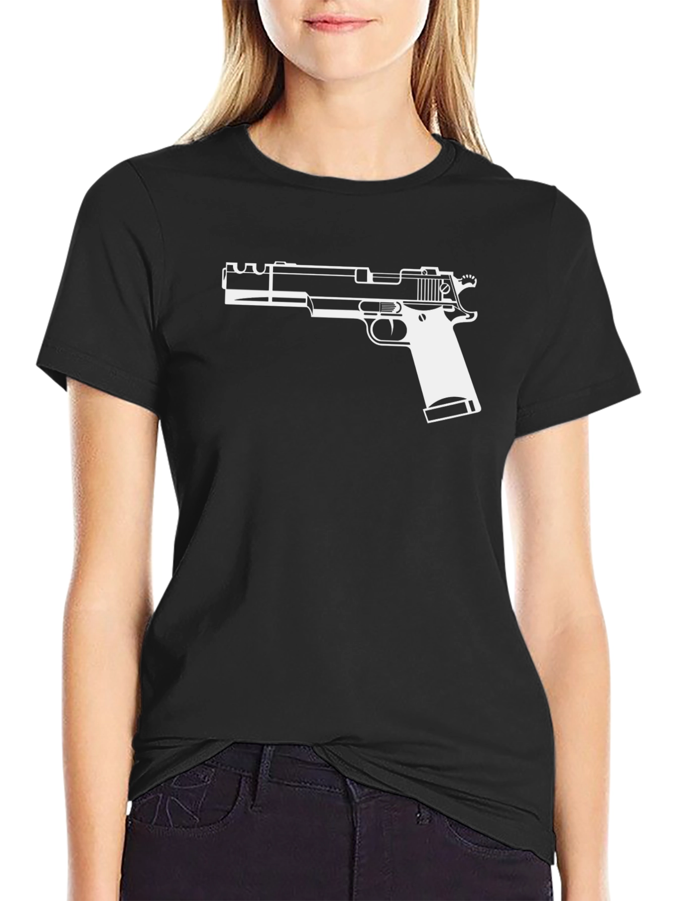 Gun Graphic Tee - Cool Firearm Design T-Shirt