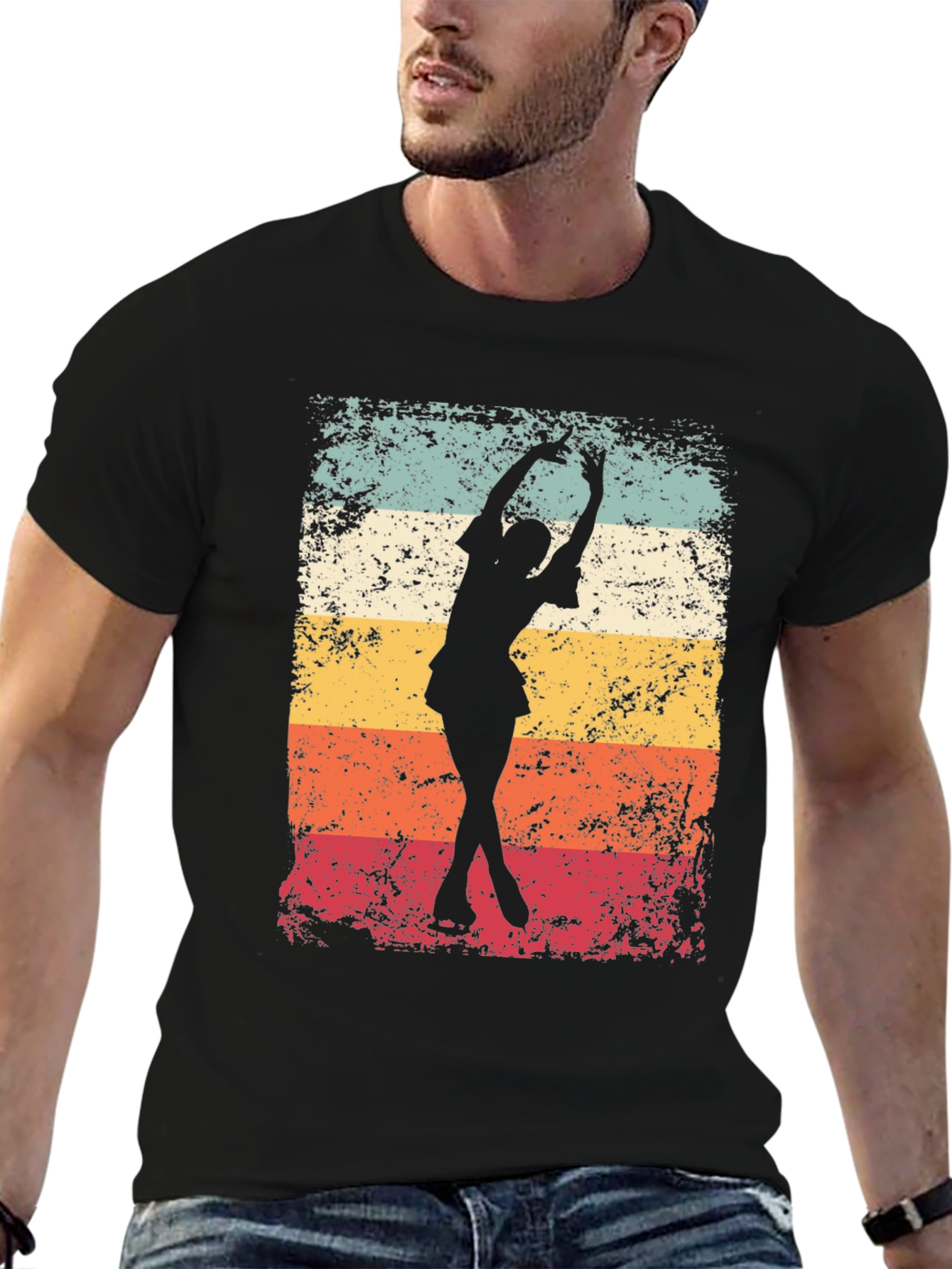 Retro Ice Skater Graphic Tee