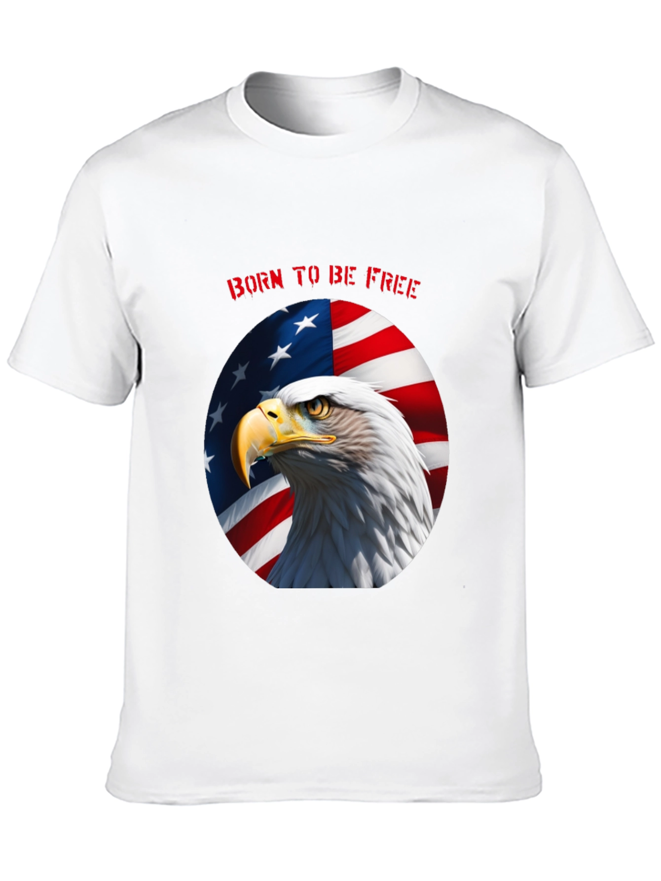 Born to Be Free Eagle Graphic Tee