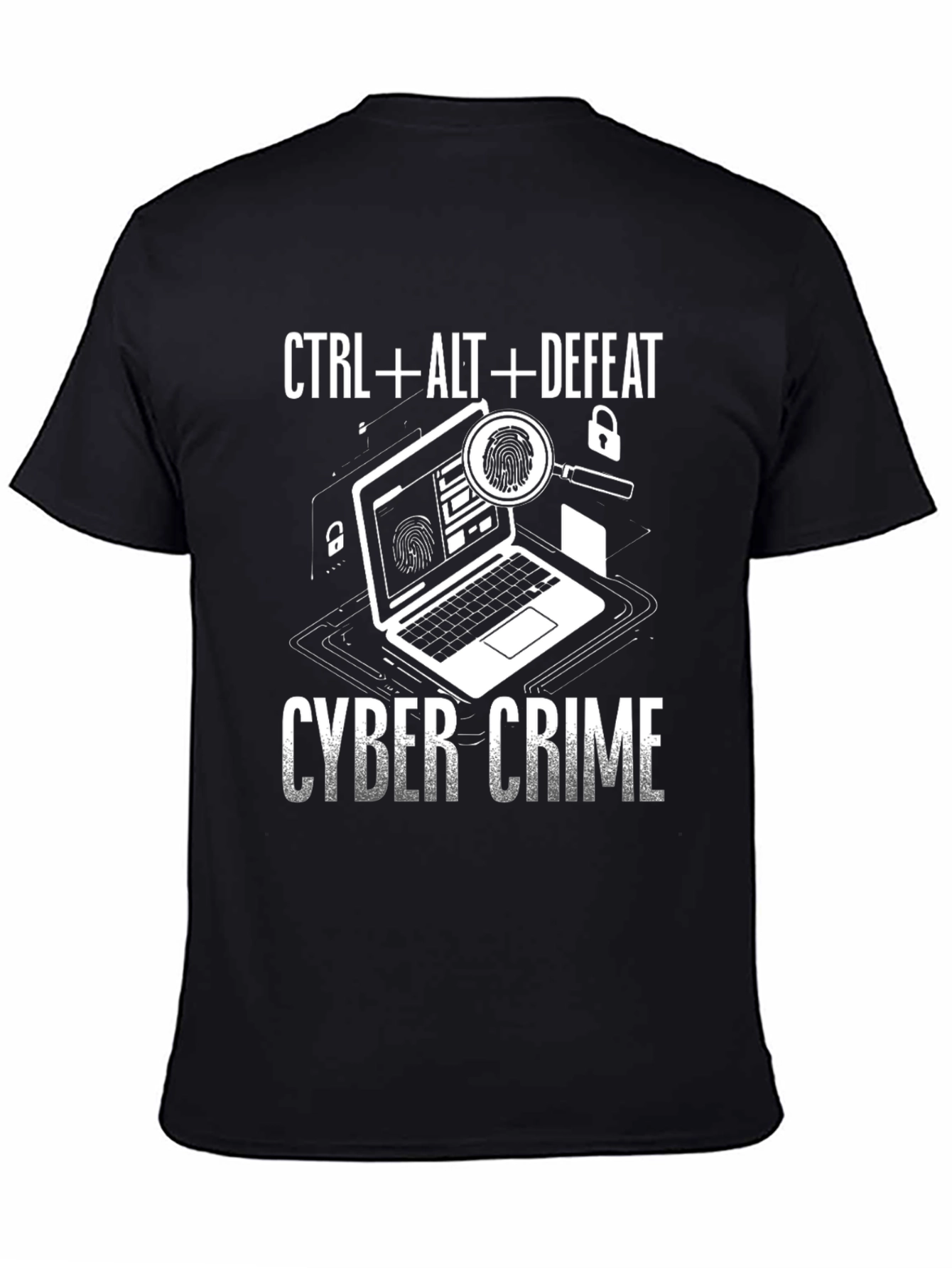 Cyber Crime T-Shirt - CTRL+ALT+DEFEAT - Anti-Hacking Tee