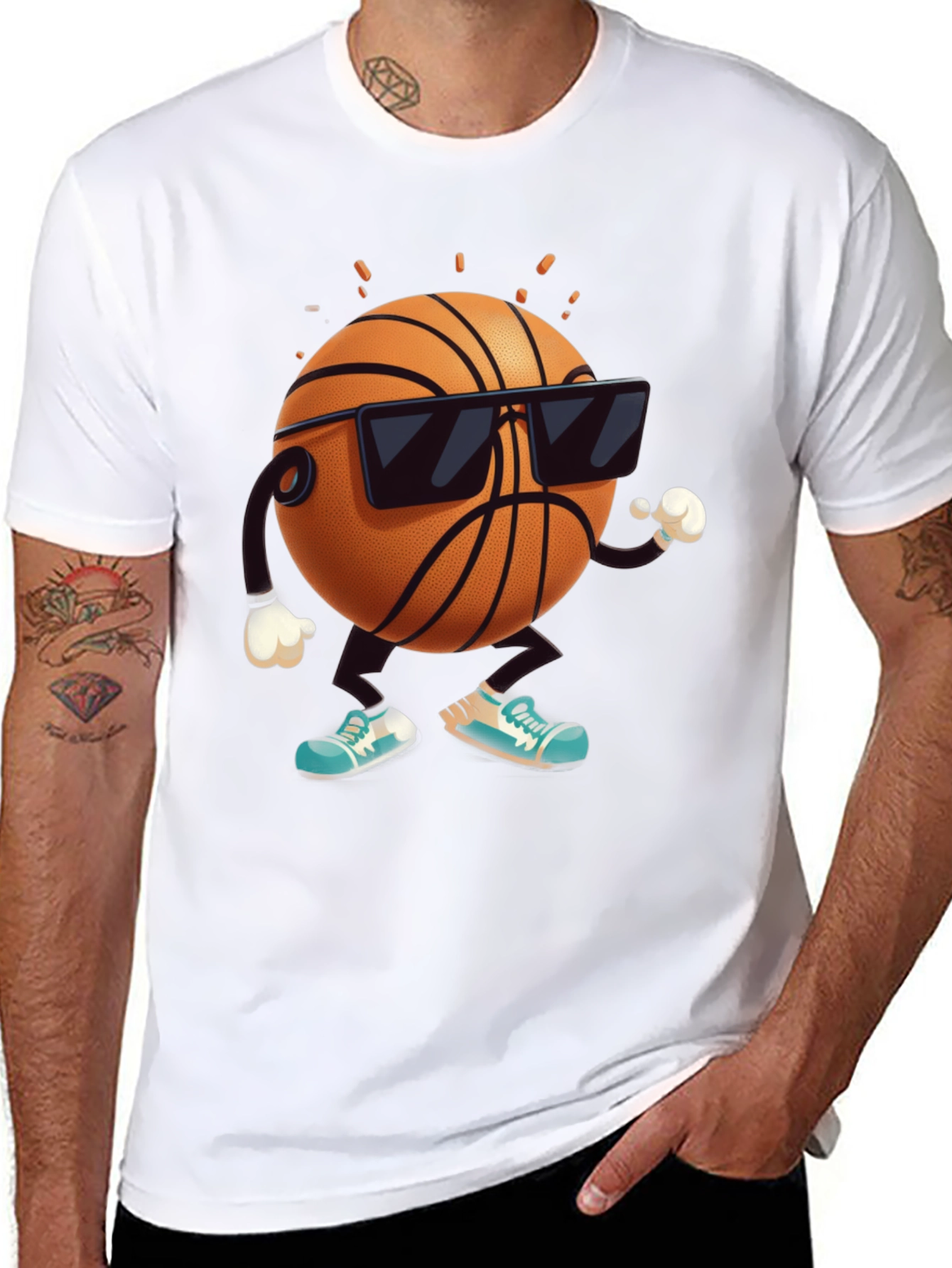 Cool Basketball Graphic T-Shirt