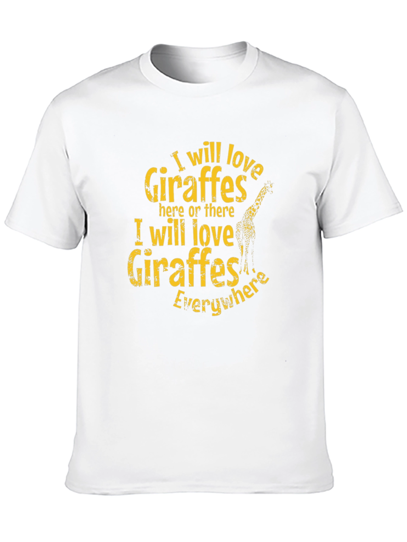 I Love Giraffes Graphic T-Shirt
