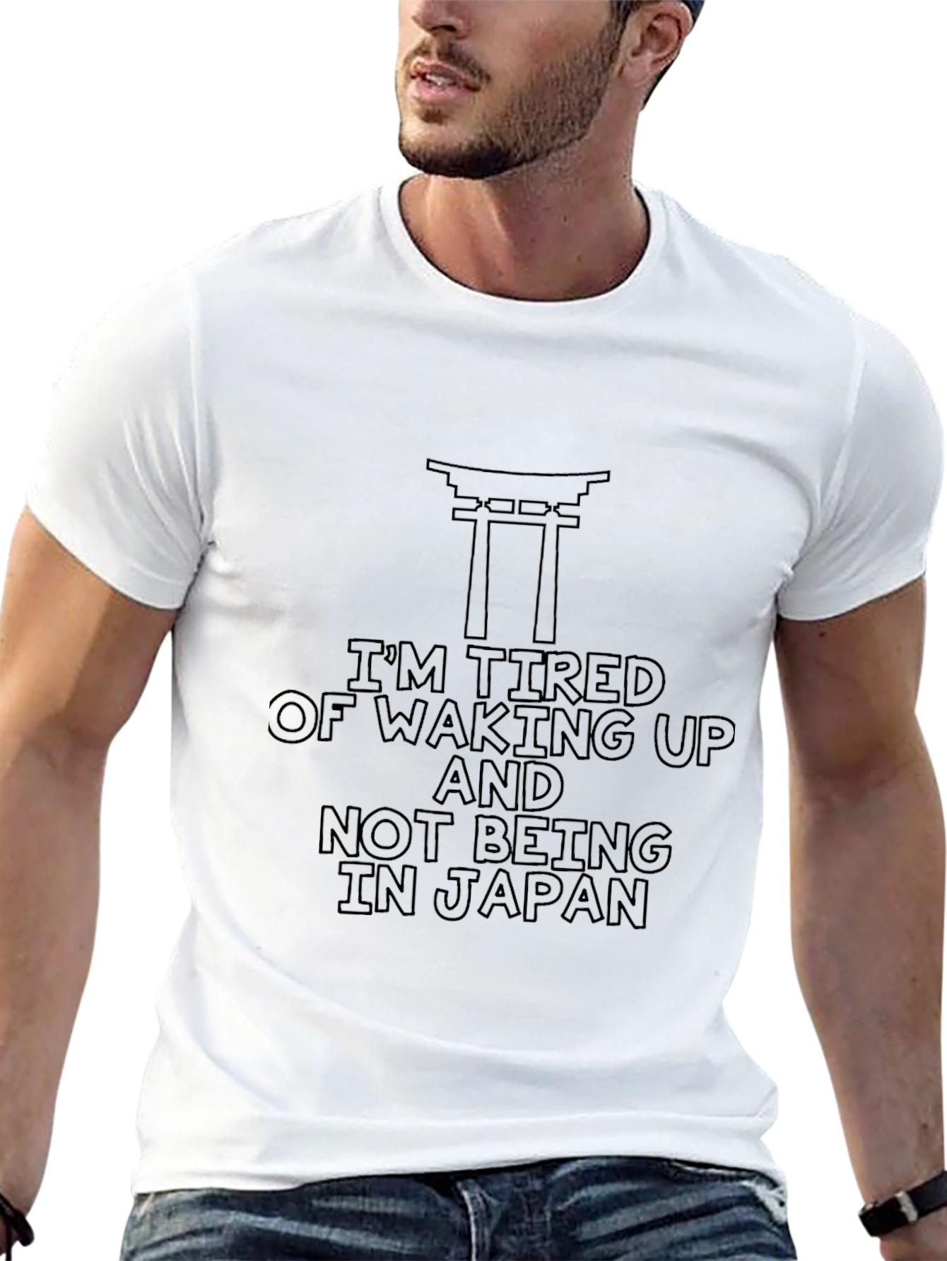 Tired of Japan Graphic Tee - Unisex Cotton T-Shirt