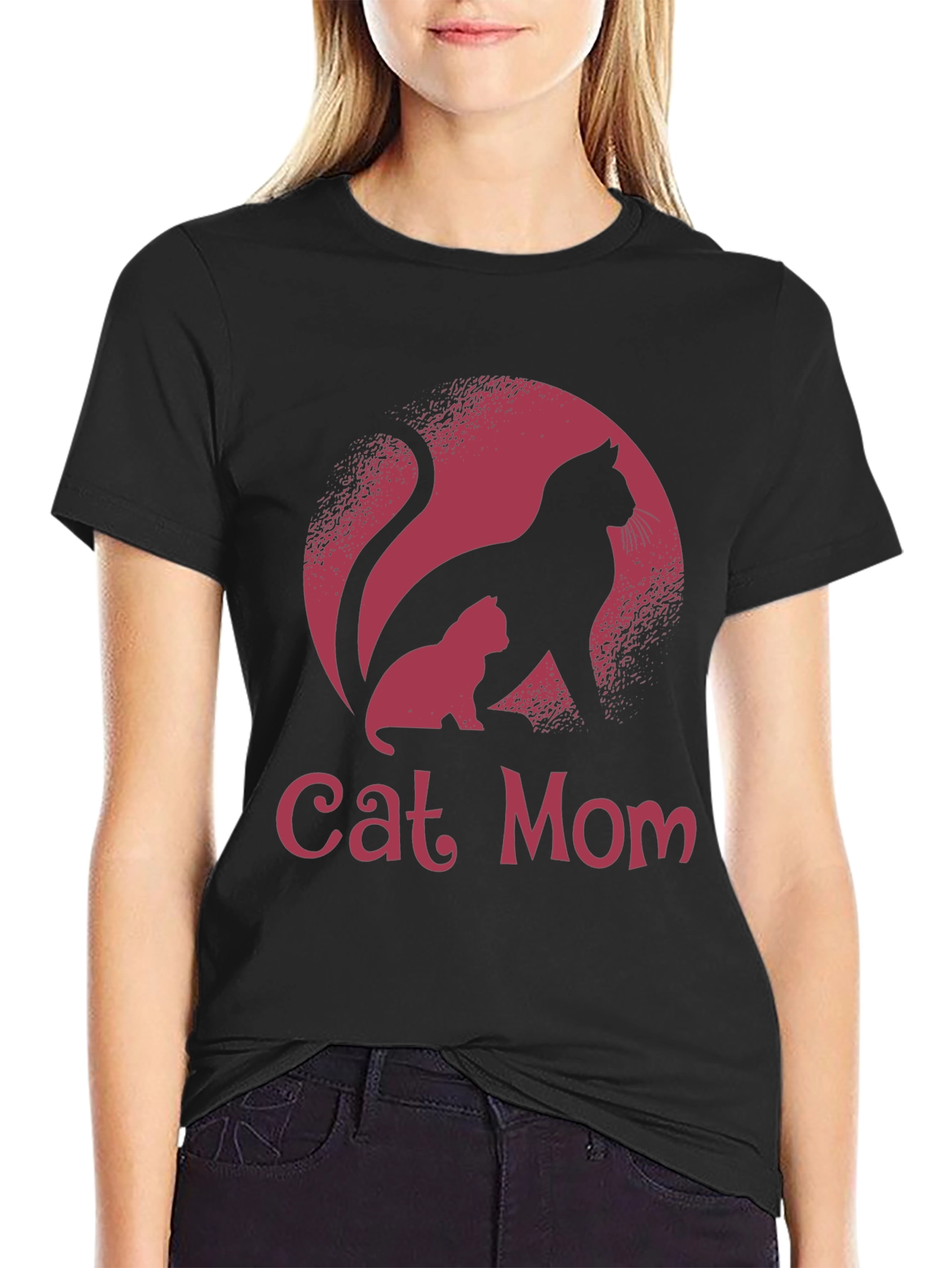 Cat Mom T-Shirt - Cute Feline Graphic Tee
