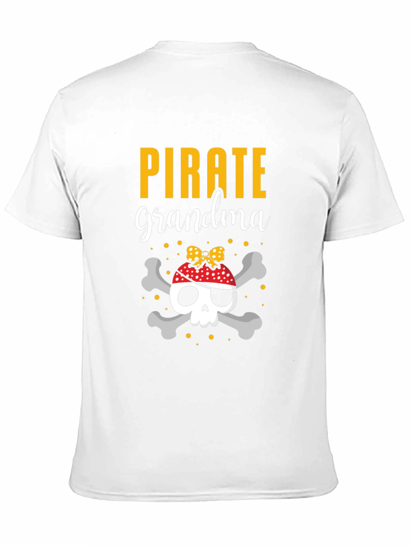 Pirate Grandma Skull T-Shirt - Novelty Tee
