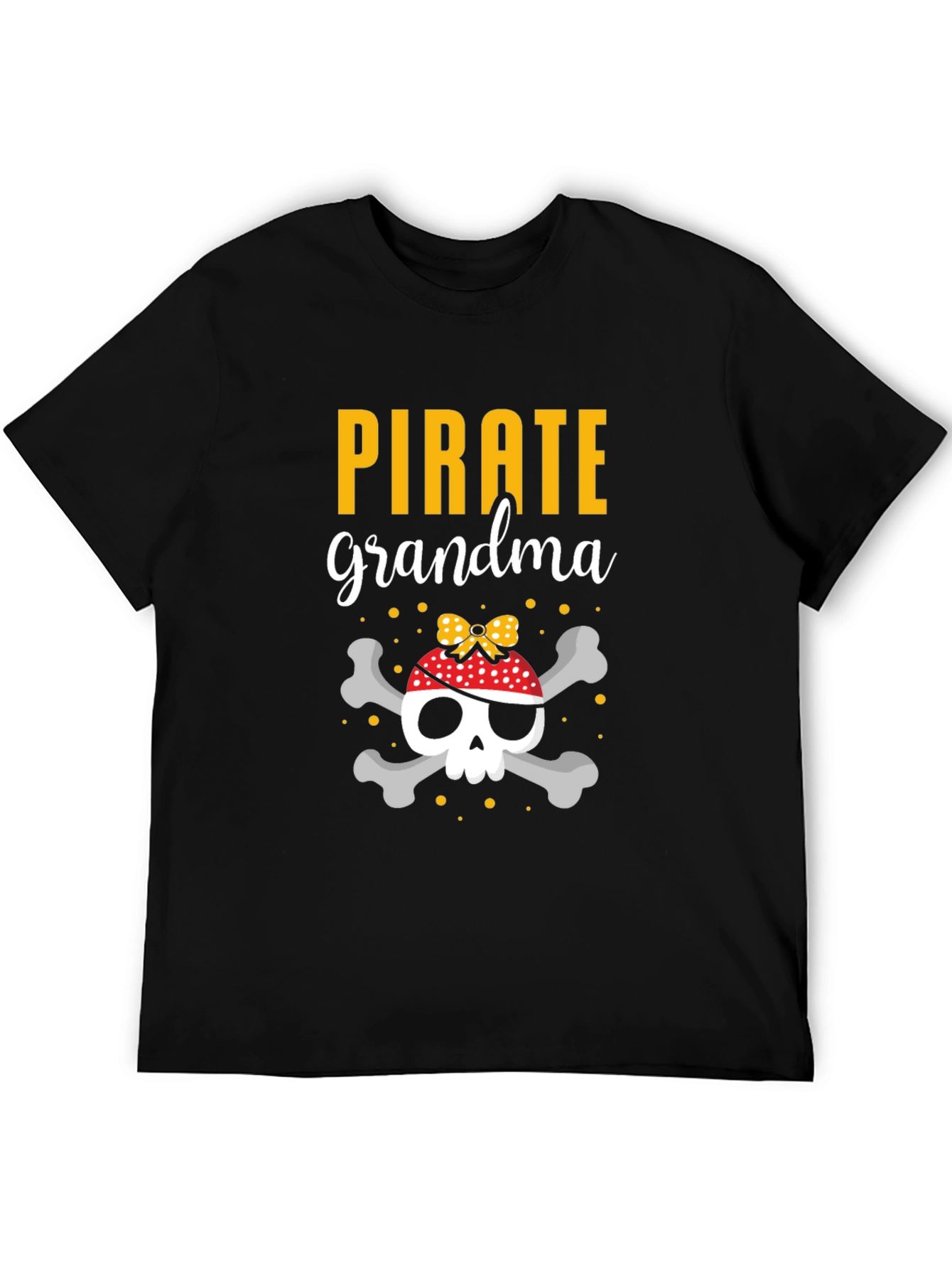 Pirate Grandma Skull T-Shirt - Novelty Tee
