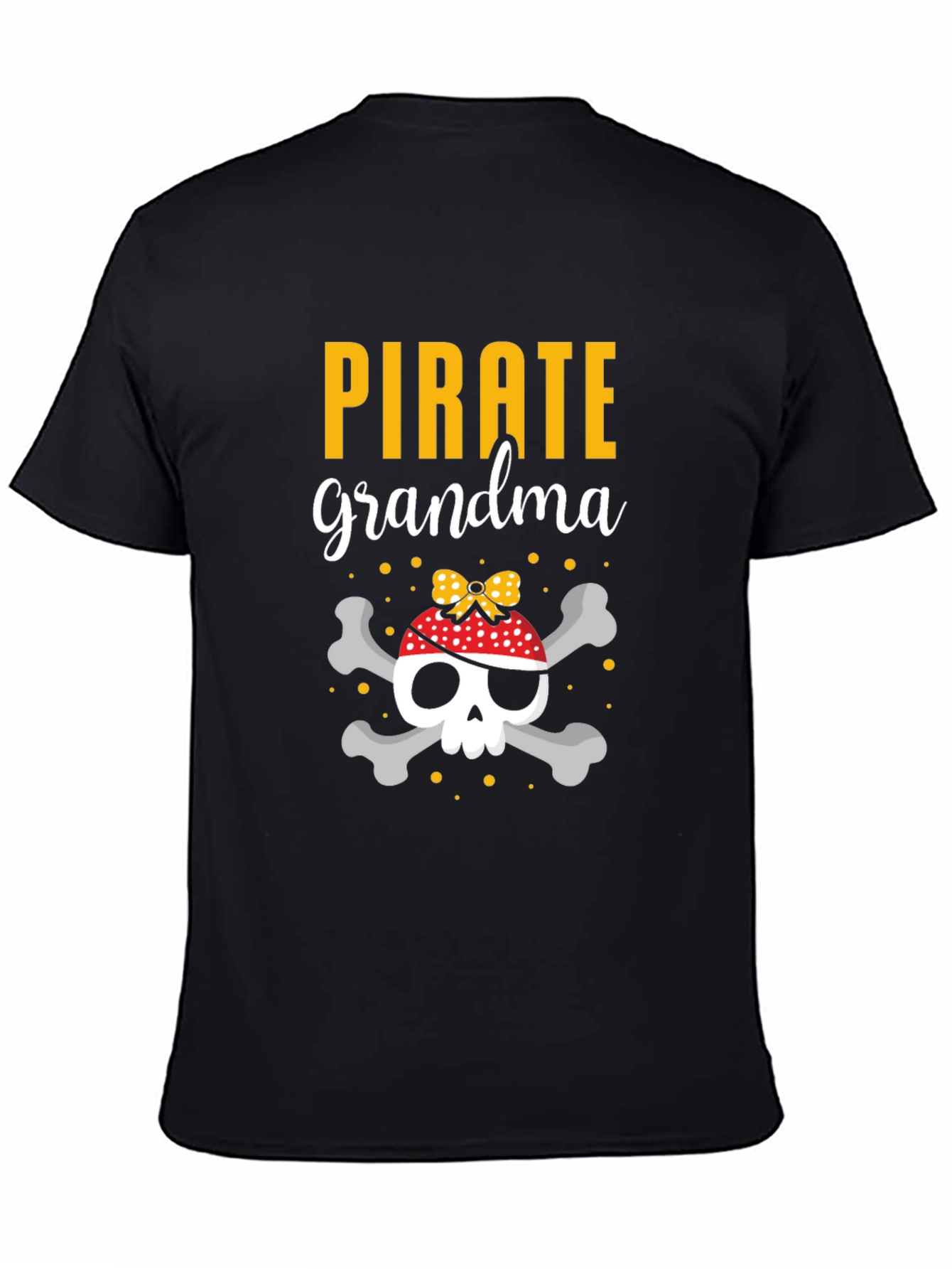 Pirate Grandma Skull T-Shirt - Novelty Tee
