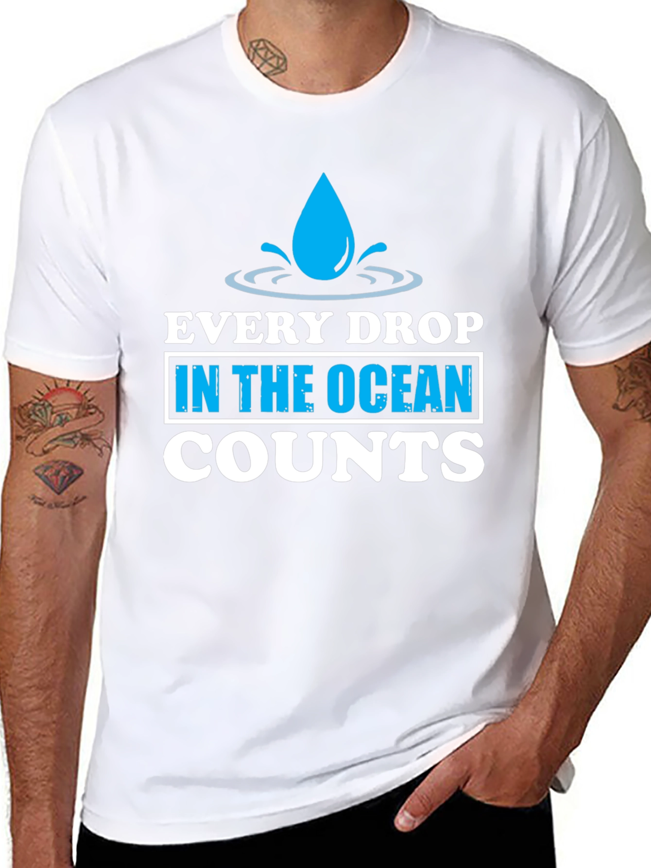 Every Drop Counts T-Shirt - Earth Day Tee