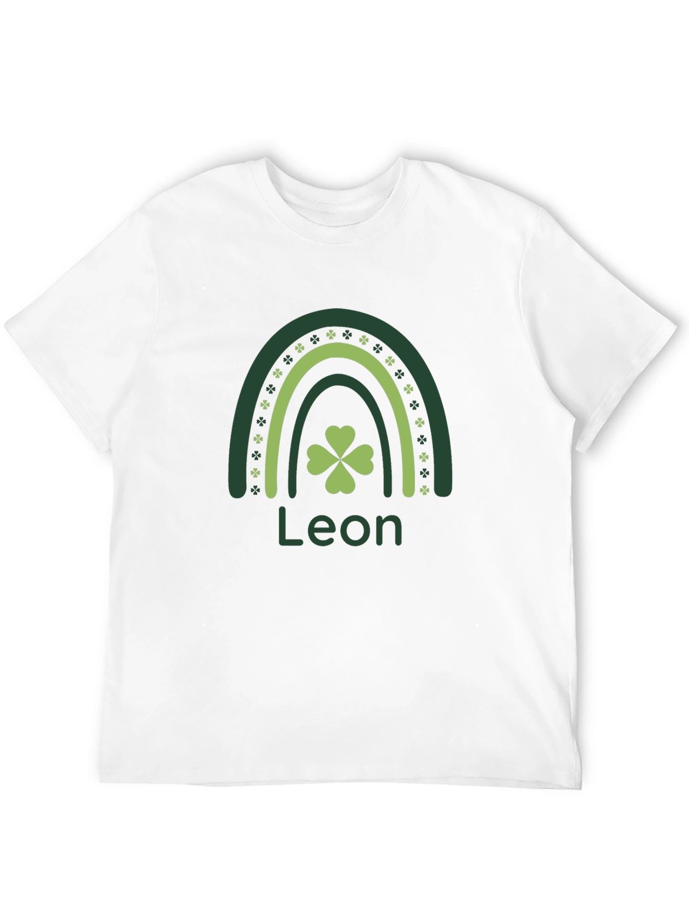 Leon St. Patricks Day Rainbow Clover T-Shirt