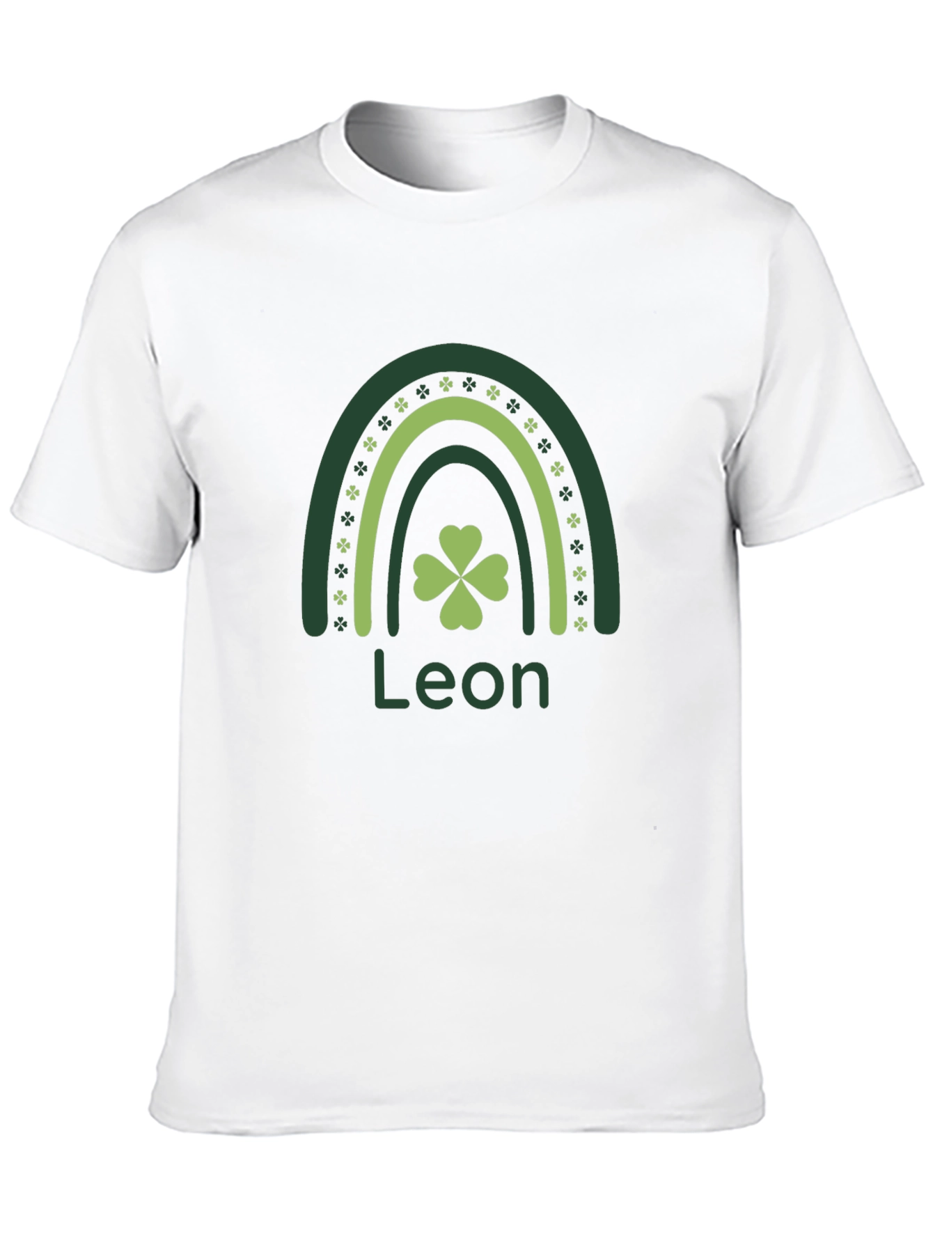 Leon St. Patricks Day Rainbow Clover T-Shirt