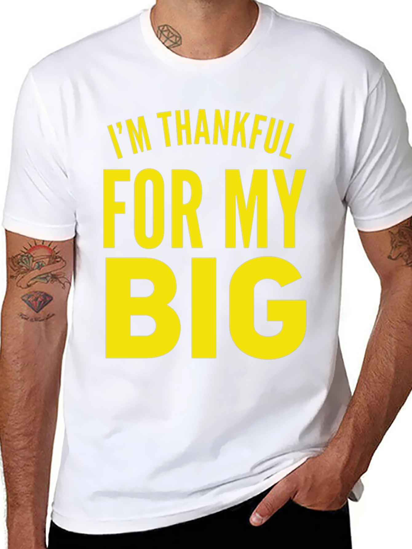 Im Thankful For My Big Black T-Shirt