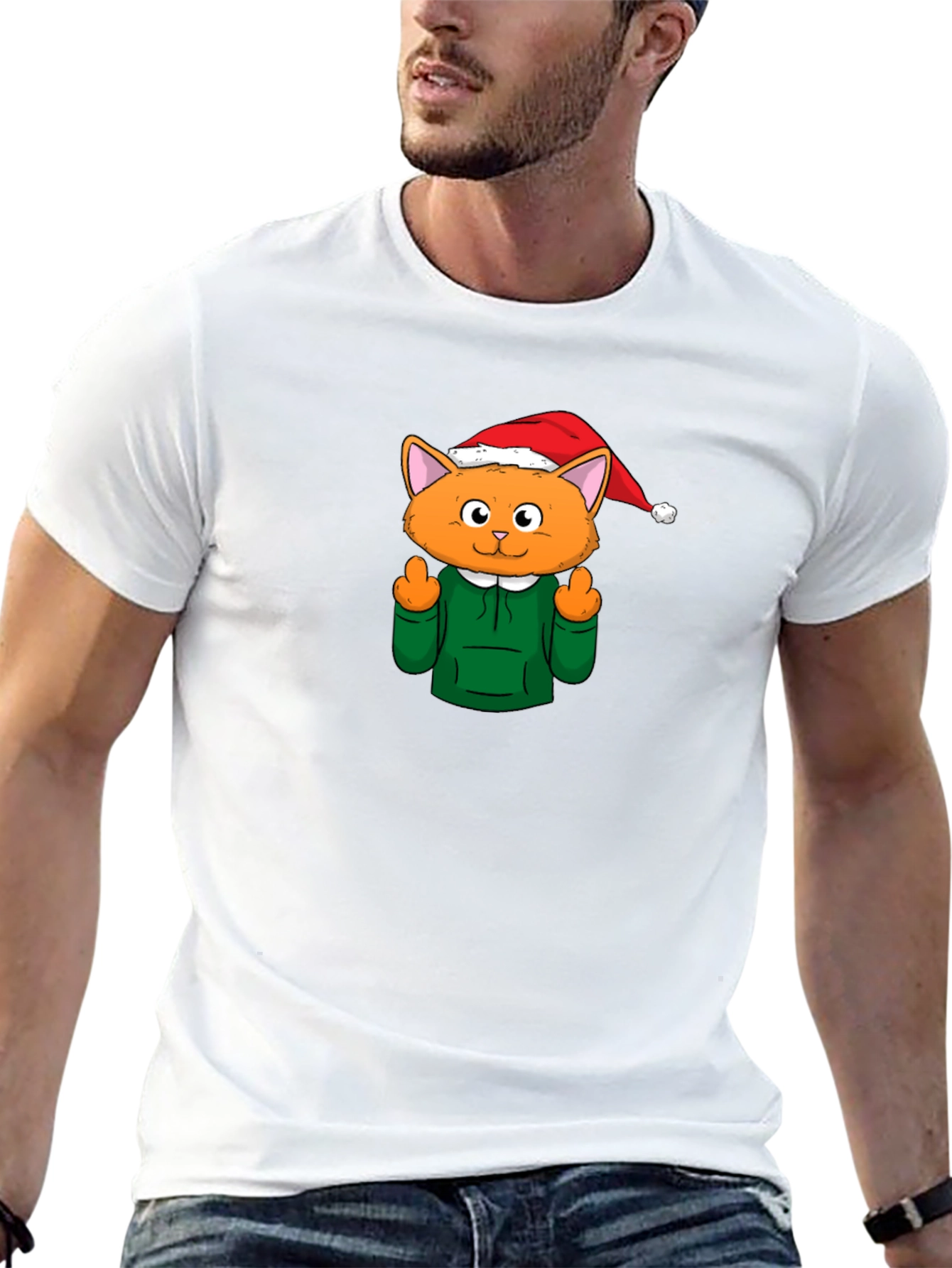 Funny Holiday Cat T-Shirt