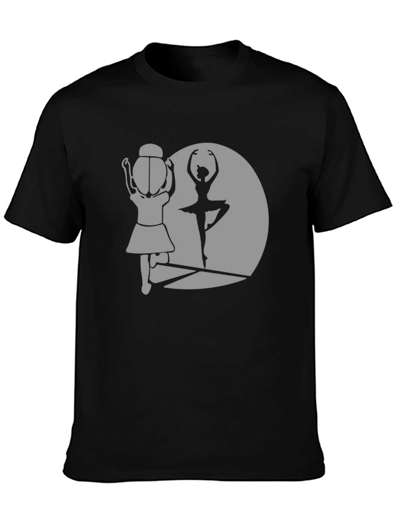 Ballerina Silhouette Graphic Tee - Dance Lover T-Shirt
