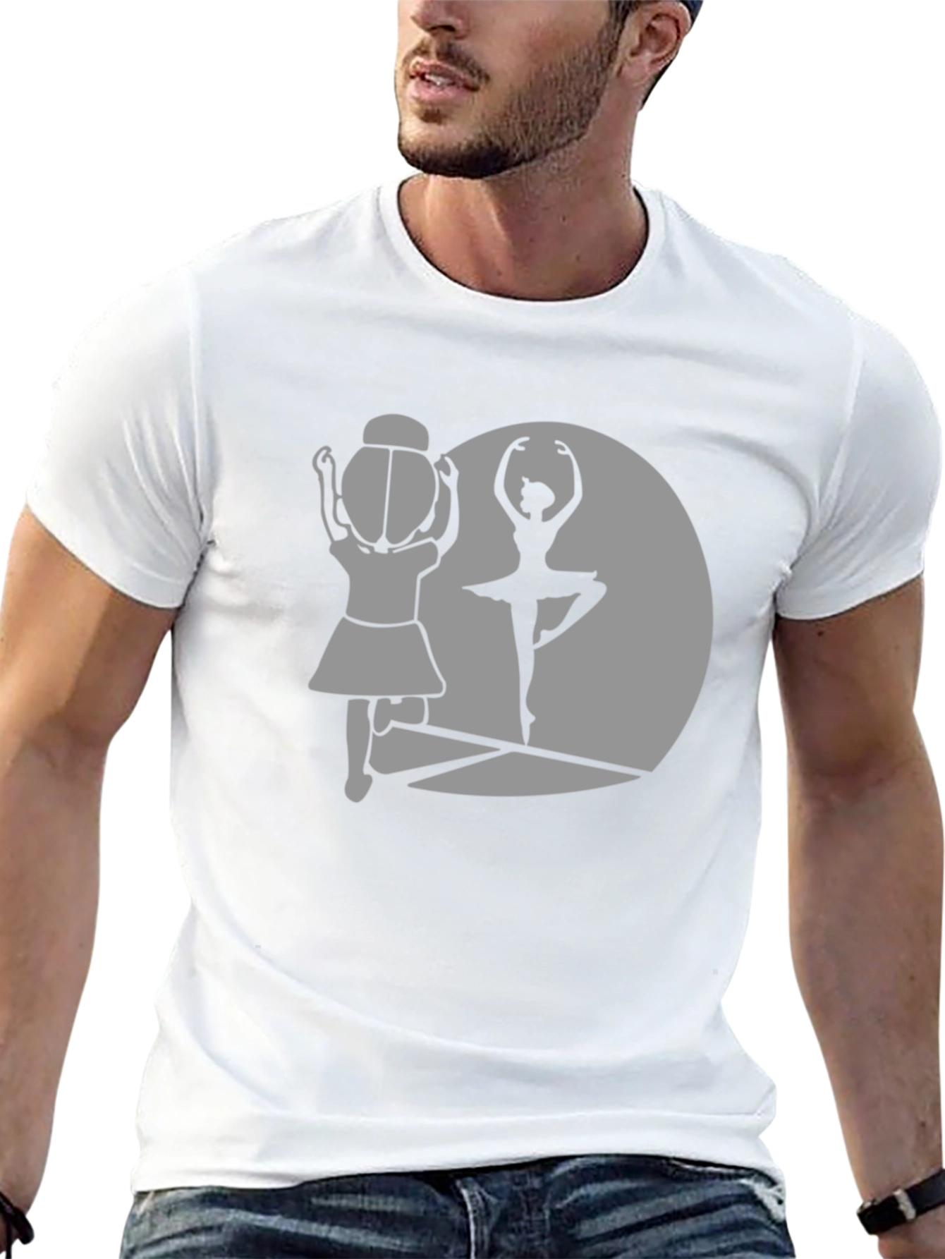 Ballerina Silhouette Graphic Tee - Dance Lover T-Shirt